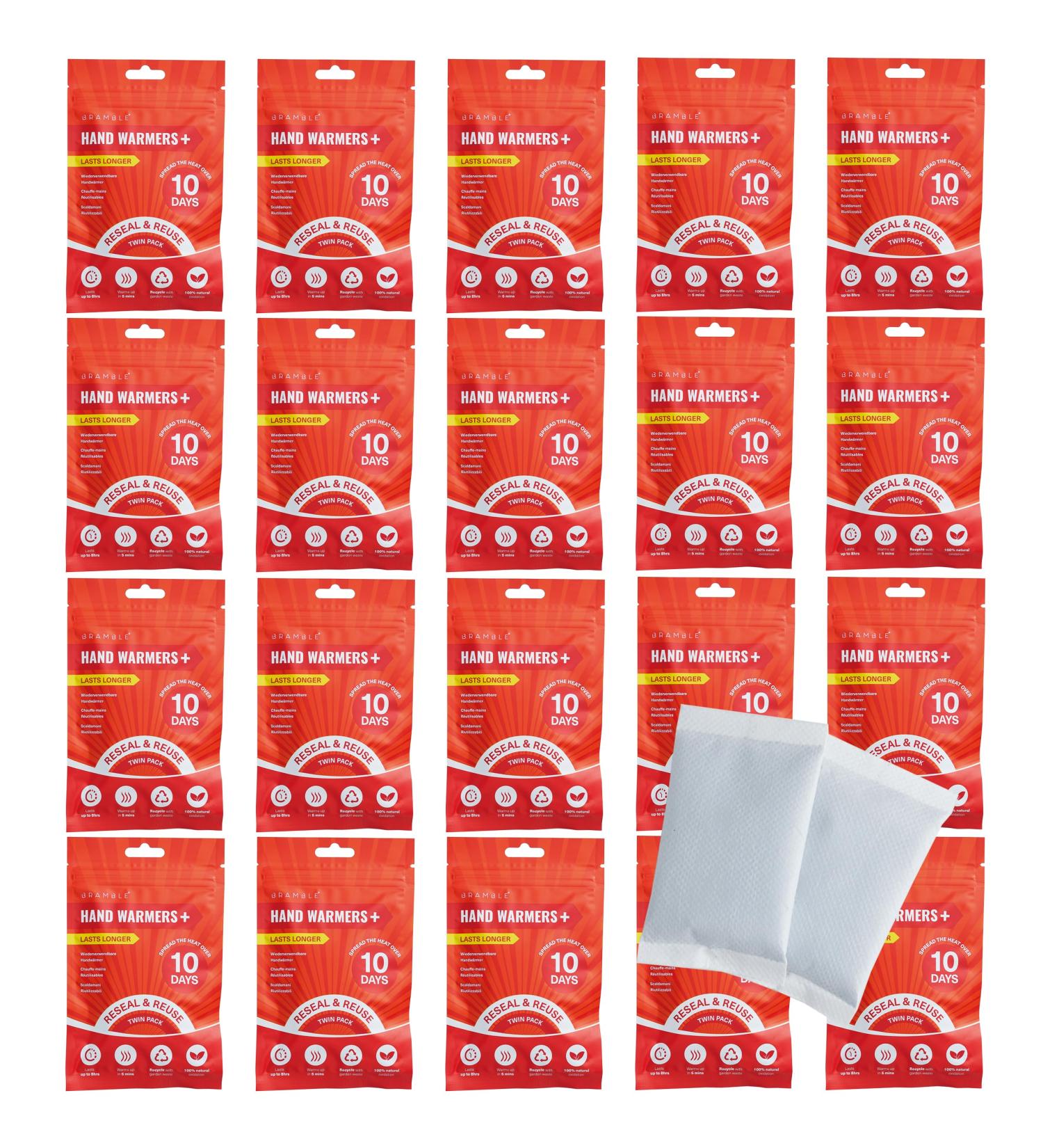 BRAMBLE Reusable Hand Warmers - 8 Hours of Warmth | Pocket Heat Pads for Golf Hiking & Sports - 10 Days of Comfort - Buy Online on GoSupps.com