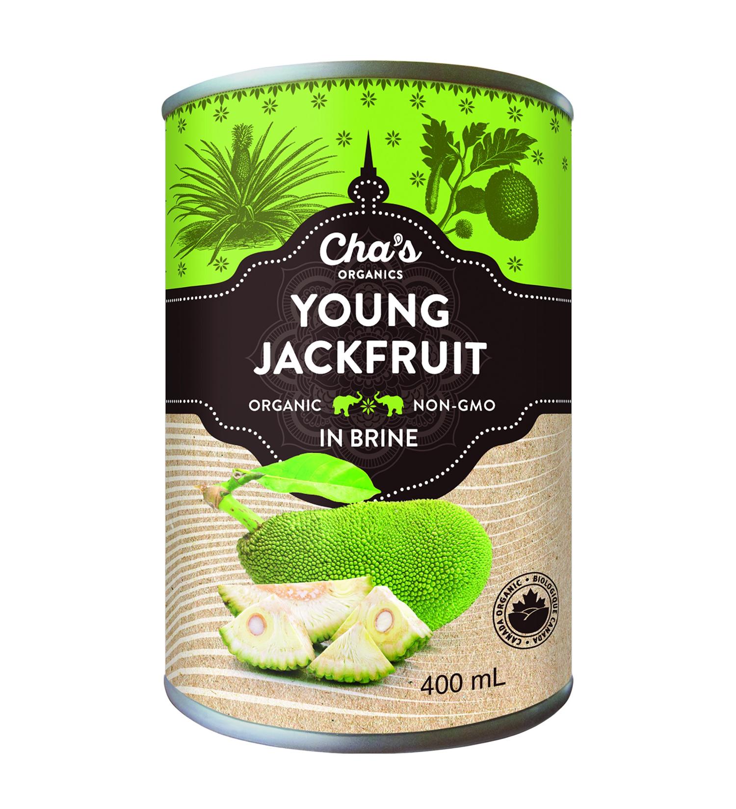 Cha's Organics Young Jackfruit in Brine (By The Case) (Pack of 12)