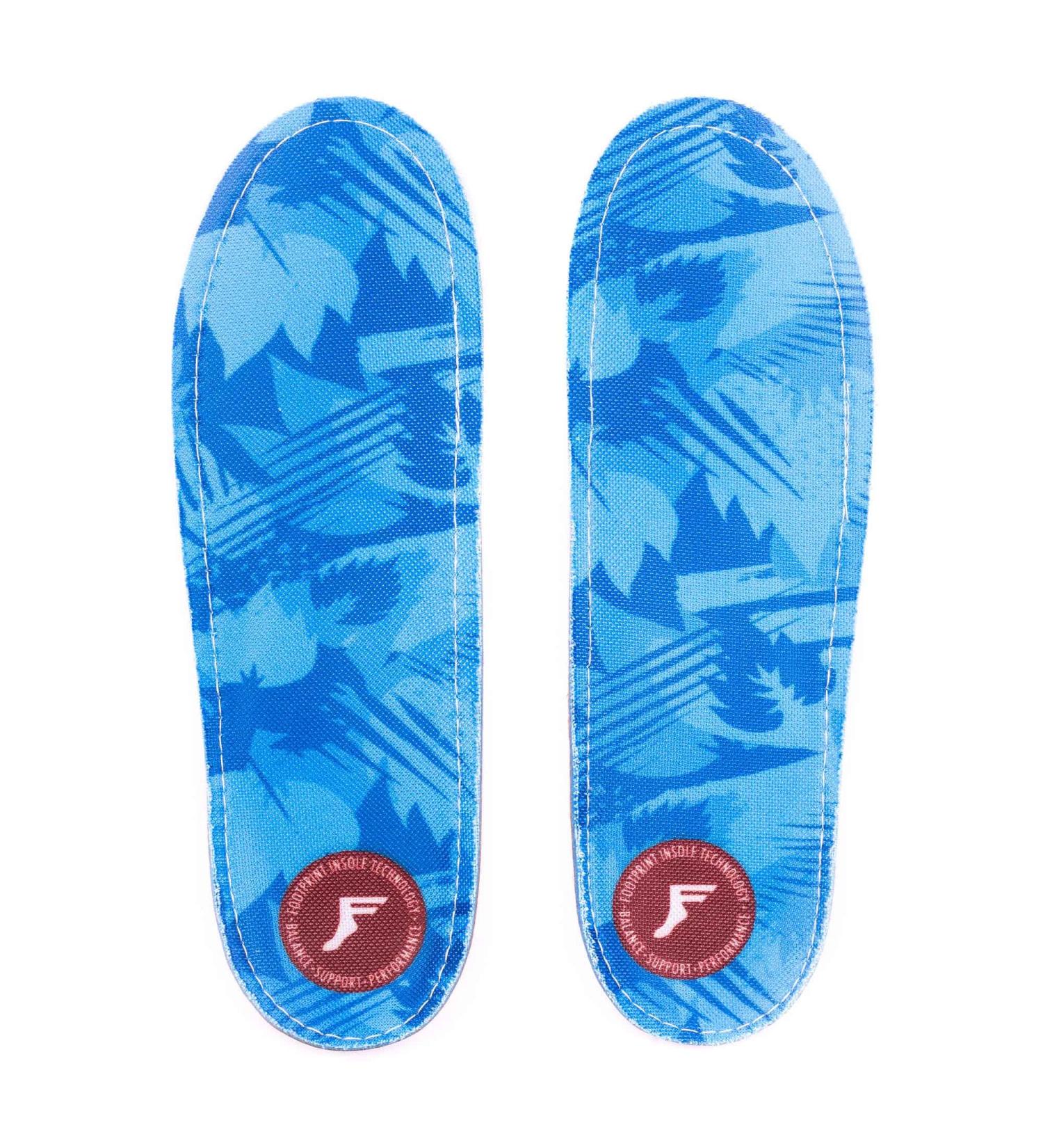 Footprint Kingfoam Low Profile Orthopedic Insoles Size 10/10.5 - Blue Camouflage | Premium Comfort & Support - Buy Online on GoSupps.com