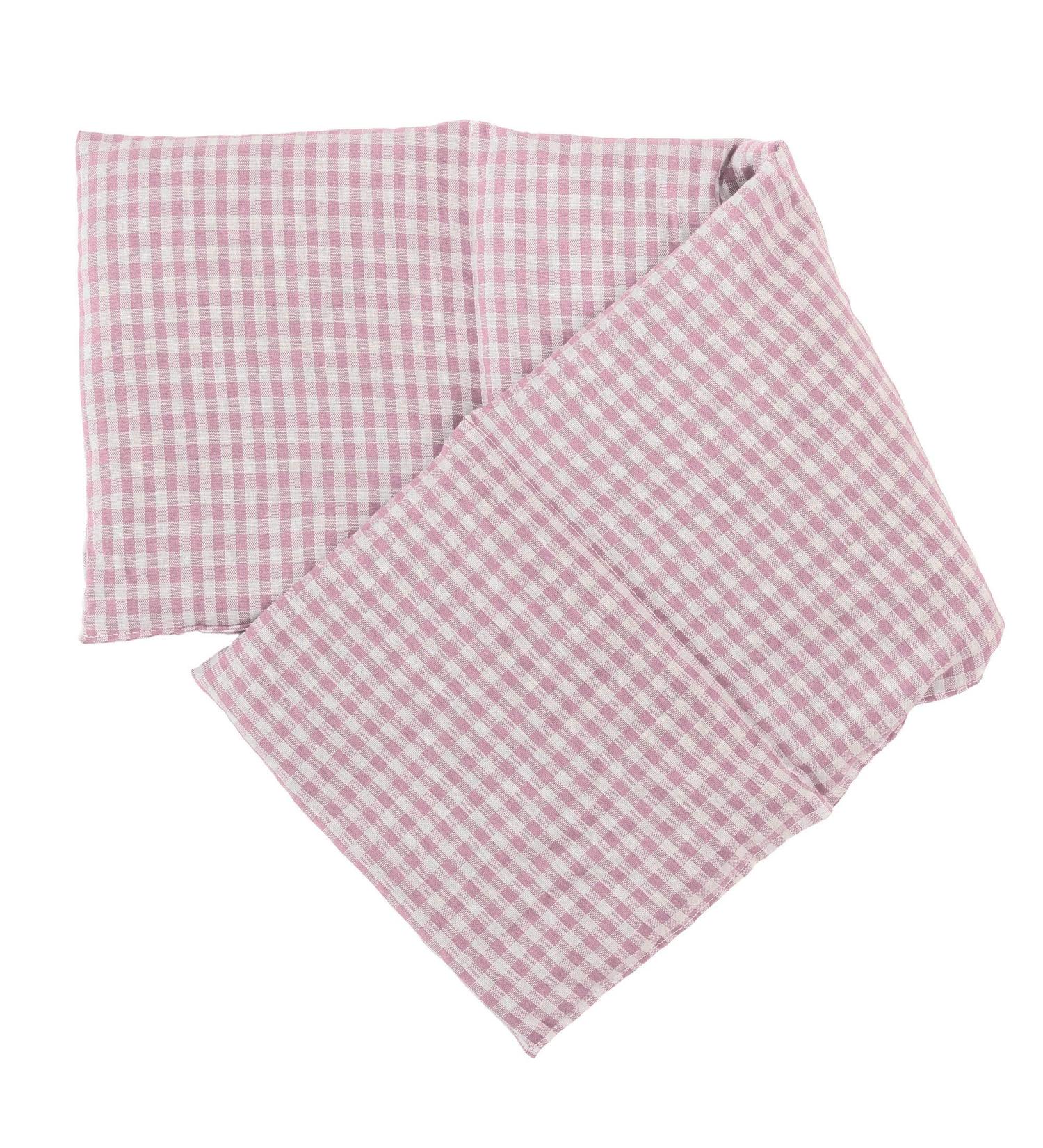 Organic 4-Chamber Linseed Pillow 20x60cm - Pink-White Heat & Grain Pillow for Comfort - International Shipping Available - Buy Online on GoSupps.com