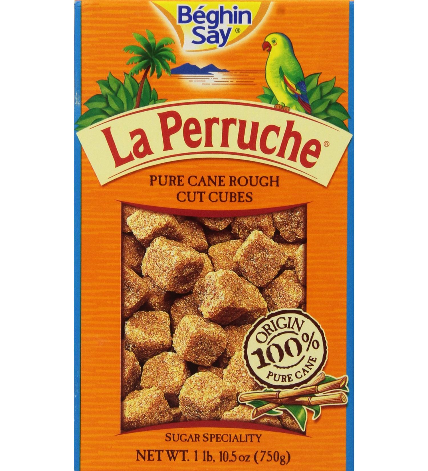 La Perruche Brown Sugar Cubes 1 lb. 10.5 oz (750g) - Premium Quality Sweetener for Tea & Coffee - 1.65 Pound Pack - Natural Cane Sugar - Imported from France - Buy Online on GoSupps.com