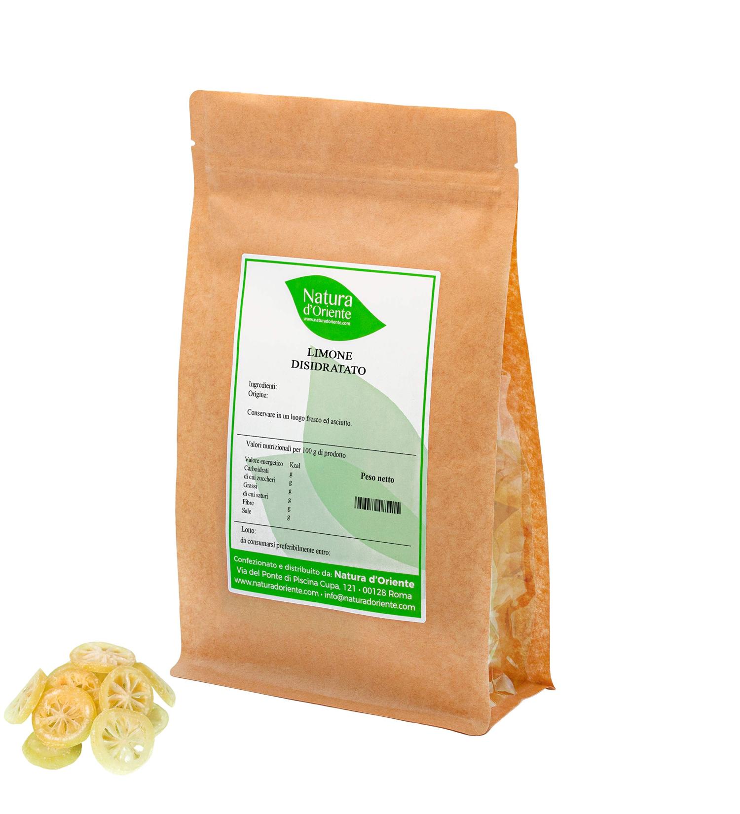 Natura d'Oriente Lemon Dehydrated Sliced 1000g - Buy Online on GoSupps.com