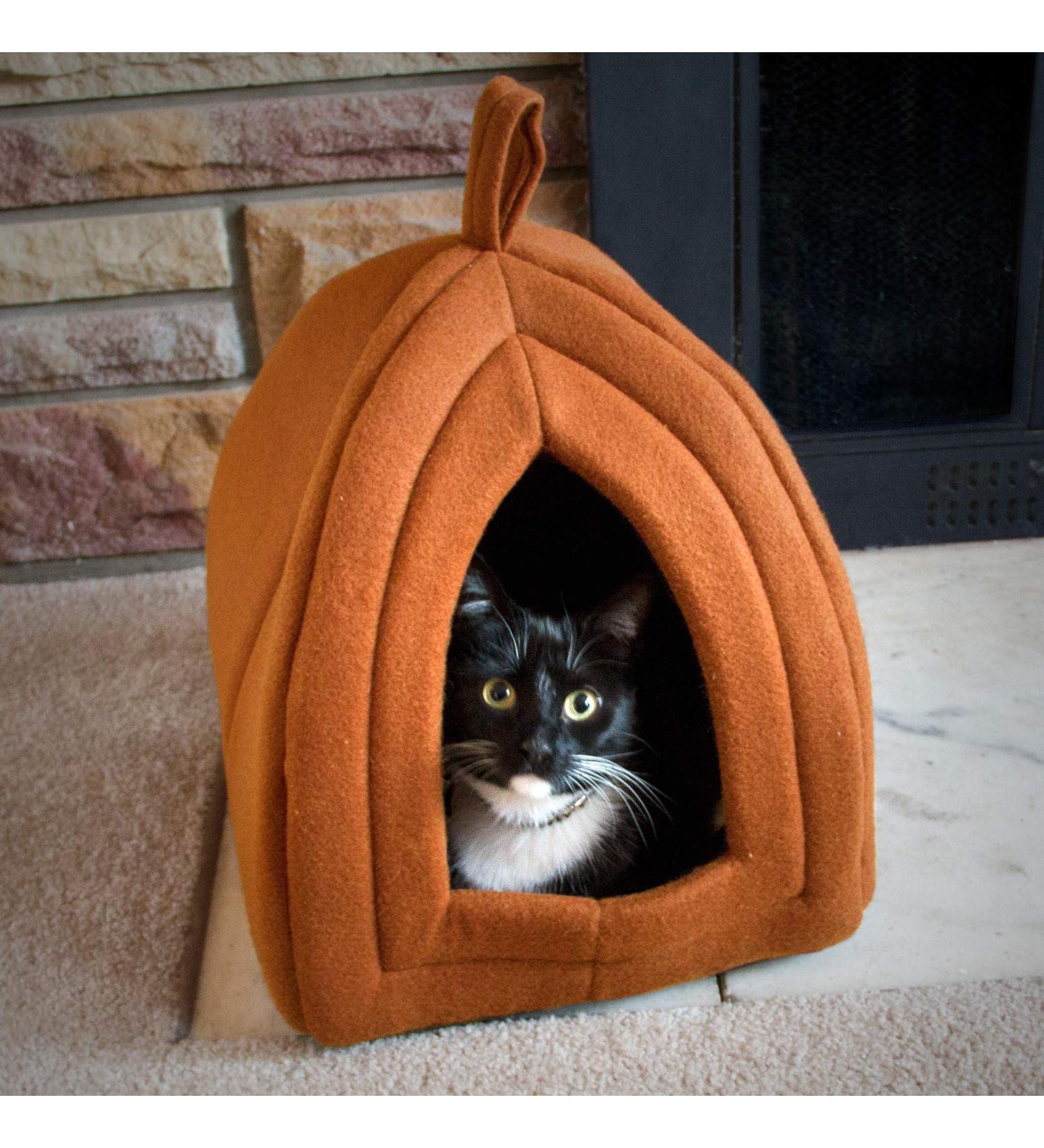 PETMAKER Igloo Pet Bed - Cozy Enclosed Tent for Cats & Small Pets | Removable Cushion - Buy Online on GoSupps.com