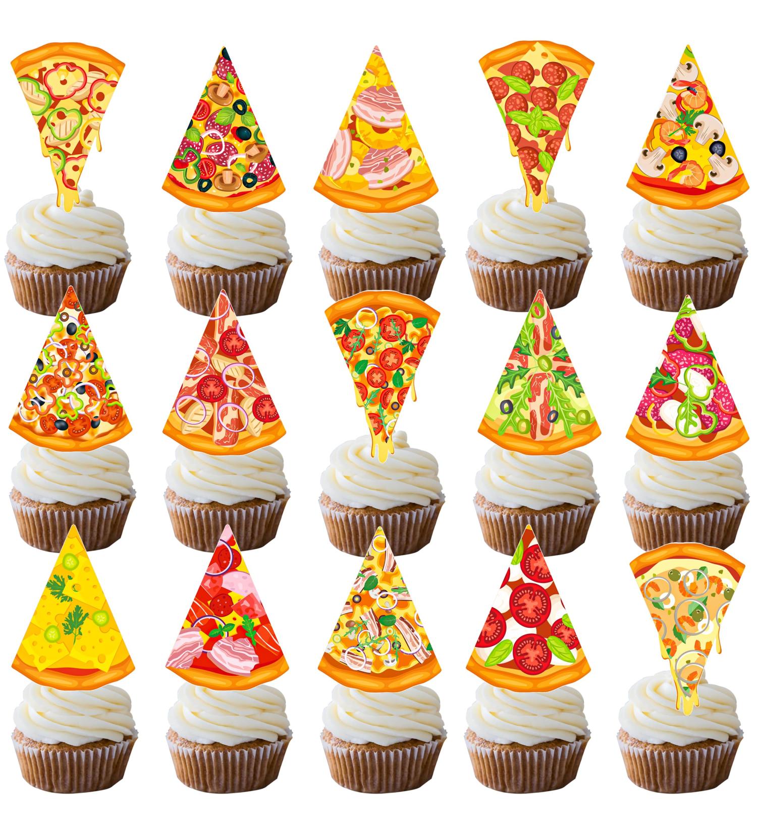 48pcs Pizza Theme Cupcake Toppers - Buy Online on GoSupps.com