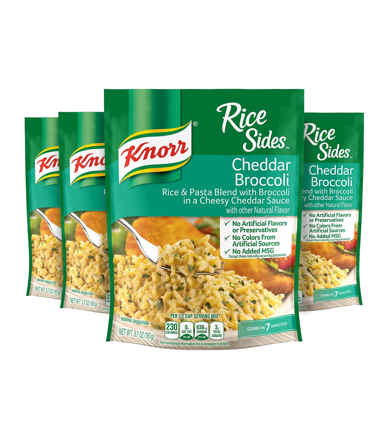 Knorr Rice Sides Cheddar Broccoli Dish - 5.7 oz (Pack of 4) - Buy Online on GoSupps.com