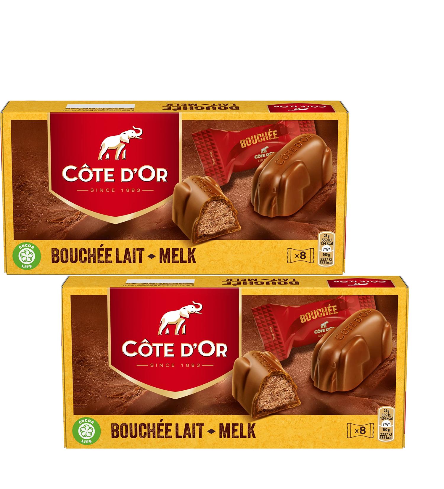 Cote D'Or Chocolat Bouch e au Lait 25 g - lot de 2 - Buy Online on GoSupps.com