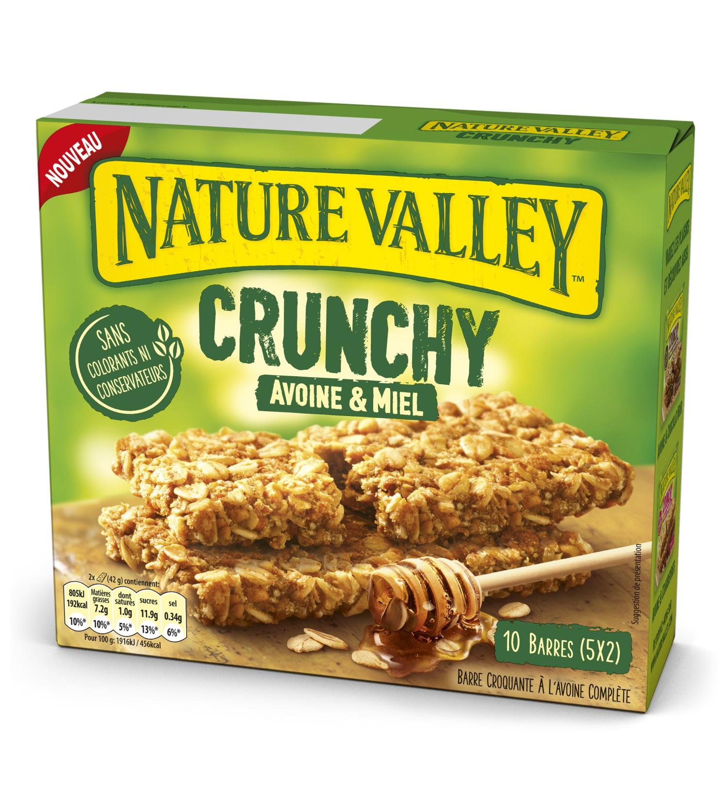 Nature Valley - Crunchy Oat & Honey Cereal Bars - 10 Bars (5x2 Bars)