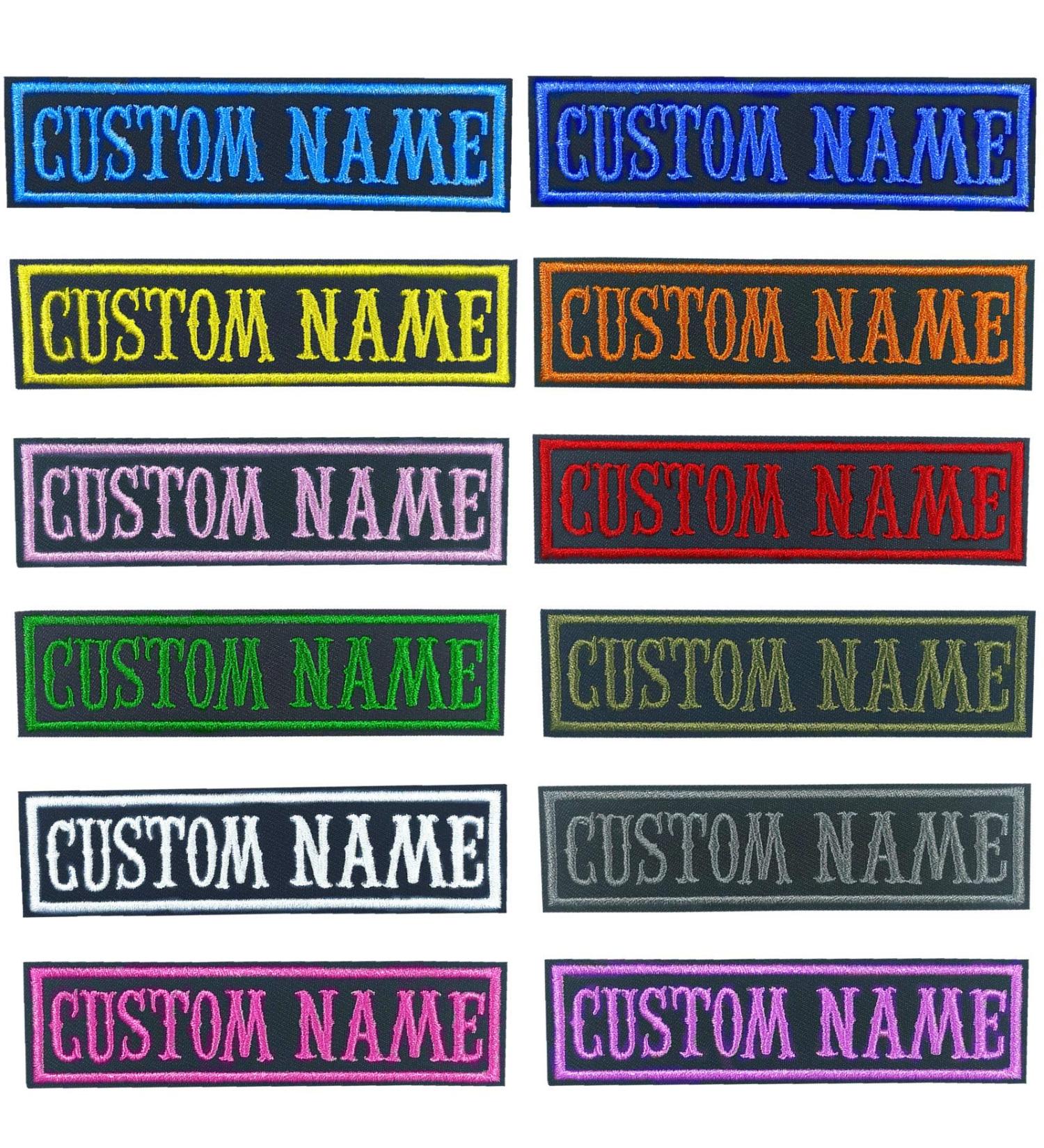MVCEN Custom Name Patches - Personalized Military Embroidery for Uniform, Jacket, Hoodie, Backpacks - 2 Pcs Tactical Moral Name Patch - Buy Online on GoSupps.com