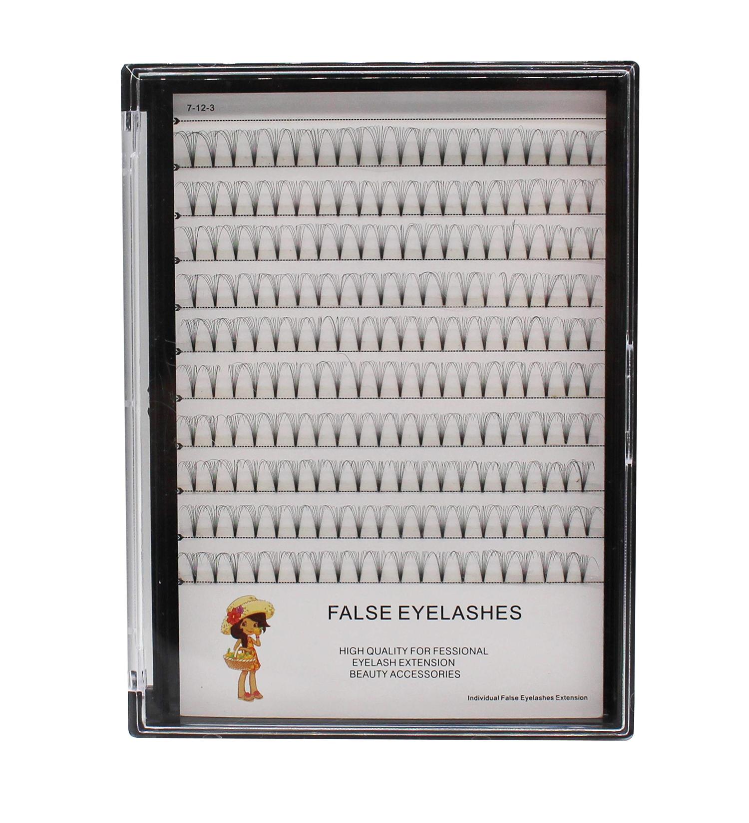 Large Tray 200pcs 8D D Curl 0.07mm Premade Volume Lash Extensions - Soft & Light Individual False Eyelashes (14MM) for Stunning Makeup - Buy Online on GoSupps.com