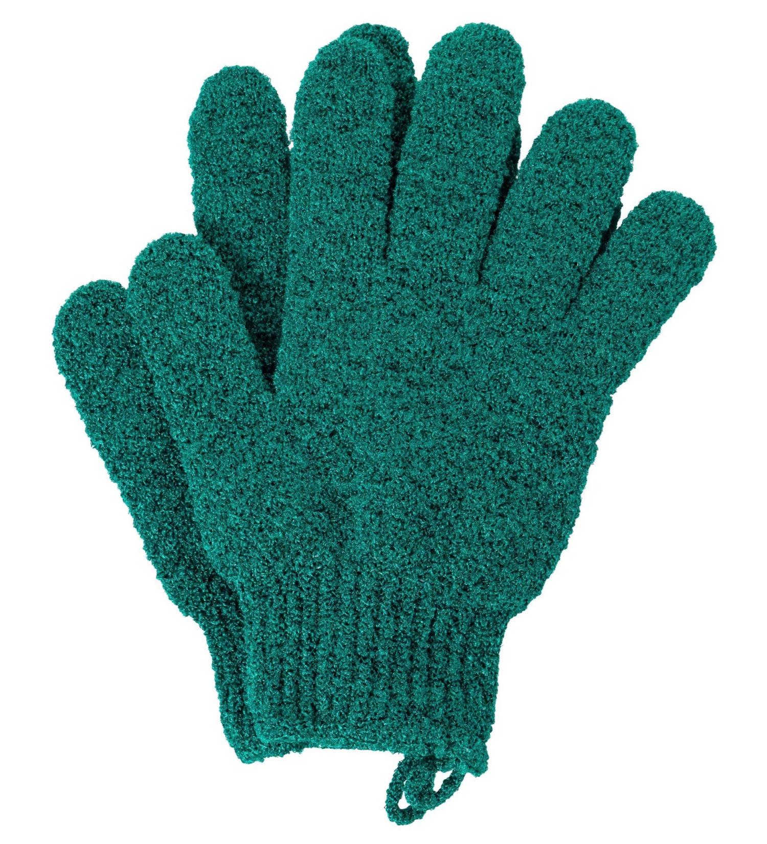 KAKOOI Exfoliating Bath Scrubbing Gloves - Dead Skin Remover (1 Pair, Dark Green) - Pack of 1 - Buy Online on GoSupps.com