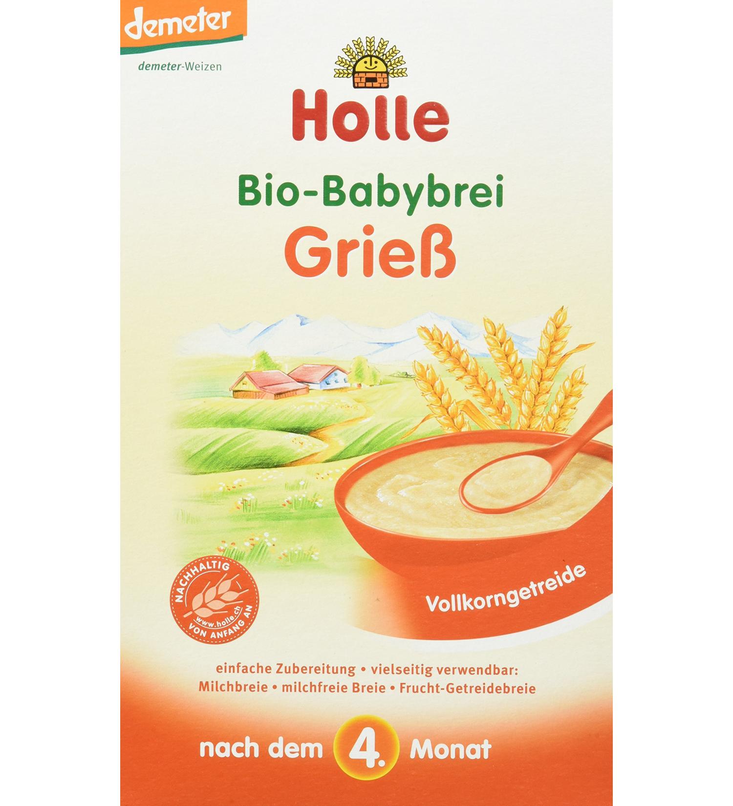 Holle Organic Baby Porridge Semolina - Pack of 3 (3 x 250g) | Buy Premium Baby Food Online - Buy Online on GoSupps.com