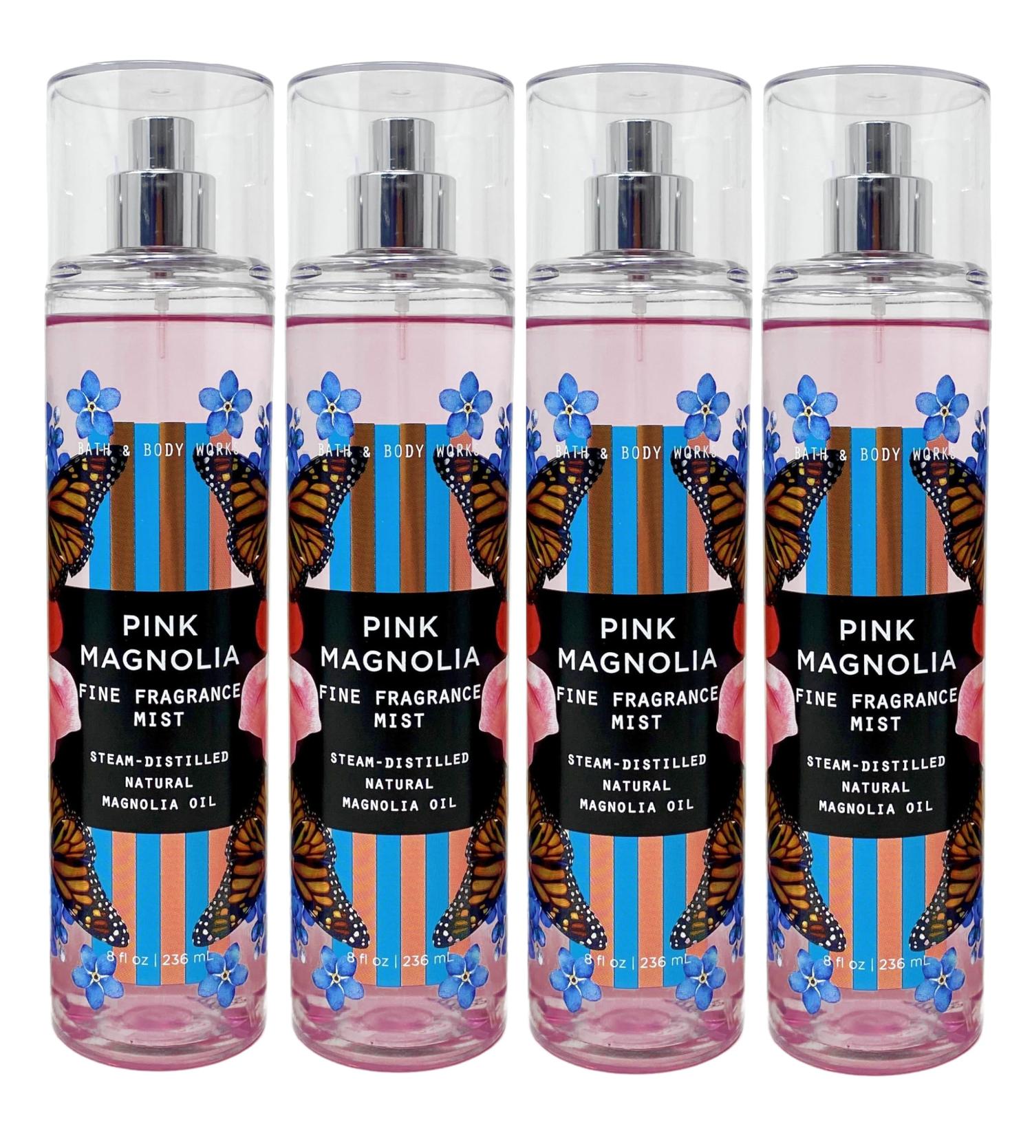 Bath & Body Works Pink Magnolia - 4 Pack - Fine Fragrance Mist
