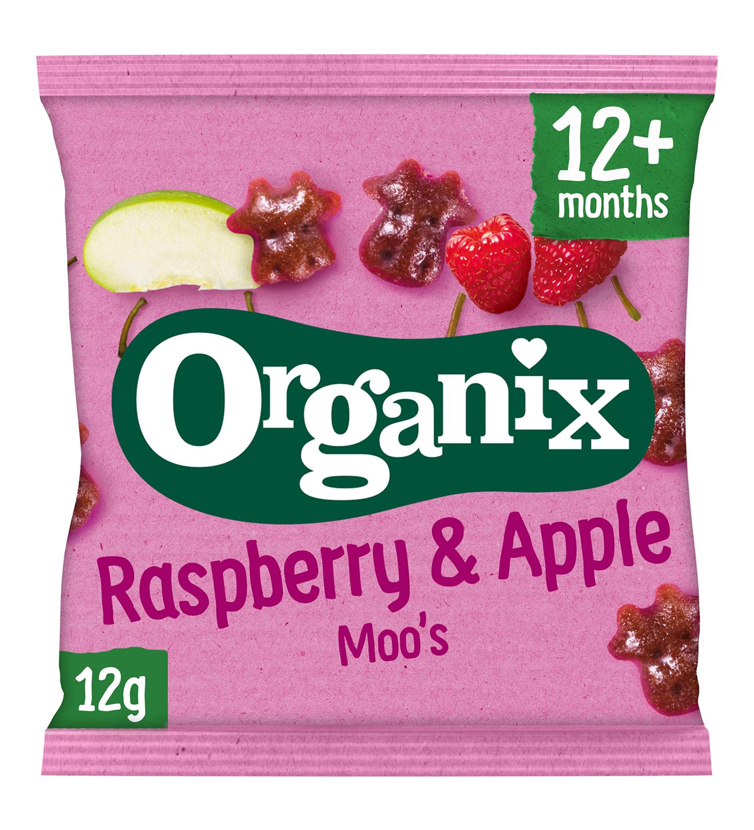 Organix Goodies Fruit Moos Raspberry 12g - Pack of 6