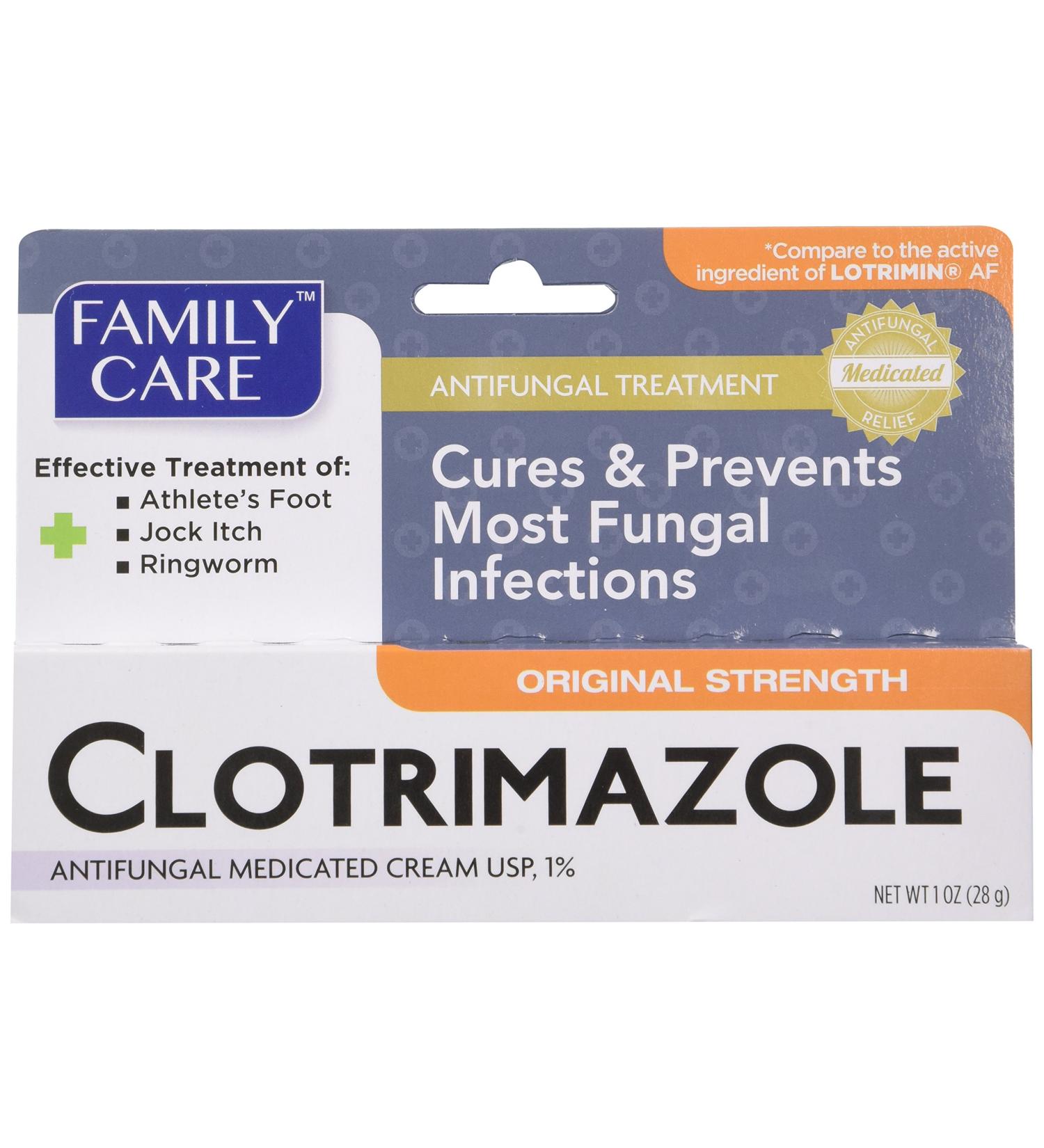 Family Care Clotrimazole Anti Fungal Cream 1% USP - Pack of 3 | Compare to Lotrimin 1oz - Buy Online on GoSupps.com