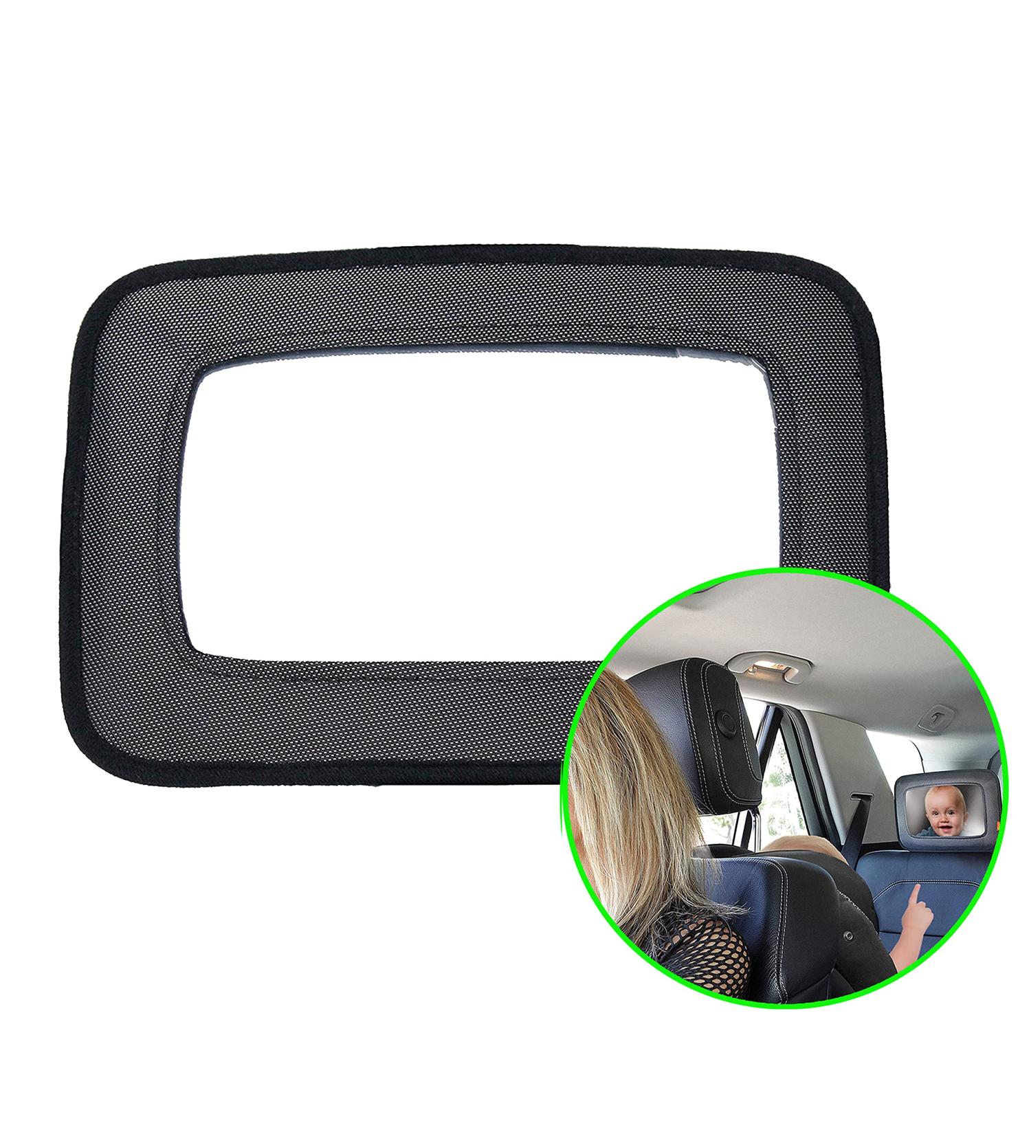 Dreambaby Backseat Mirror - Extra Large Wide Angle View, Shatterproof & Safe for Toddlers | Model F291 - 20x29cm - Black - Buy Online on GoSupps.com