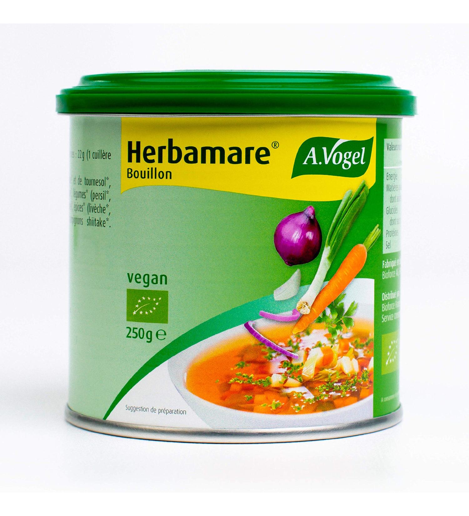 A. VOGEL - Herbamare Broth Concentrate - Preparation for Organic Vegetable Broth - Vegan and Gluten Free - 250 g - Made in S - Buy Online on GoSupps.com