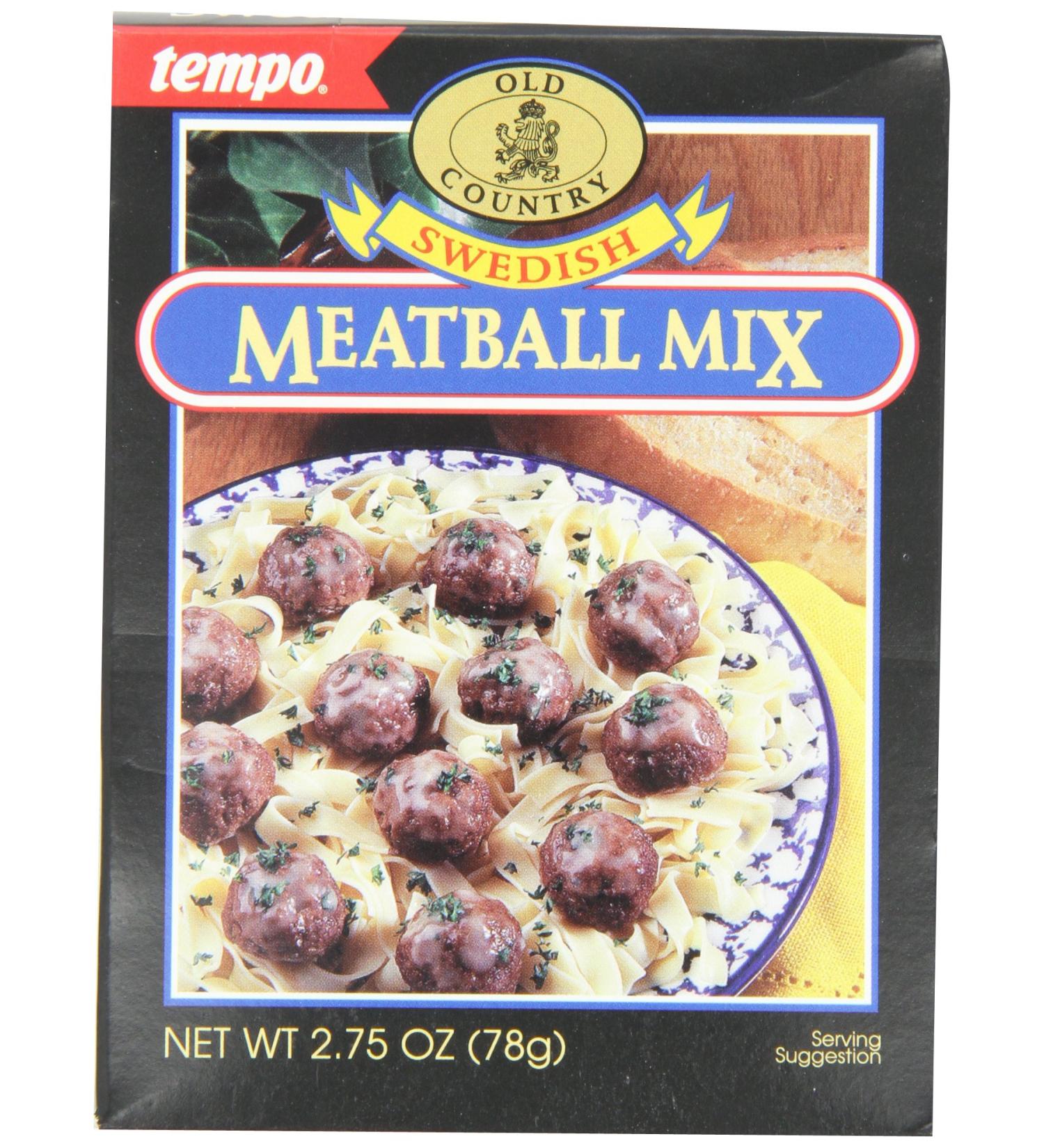 Tempo Swedish Meatball Mix - 2.75 Oz (Pack of 12) | Authentic Flavor - Buy Online on GoSupps.com
