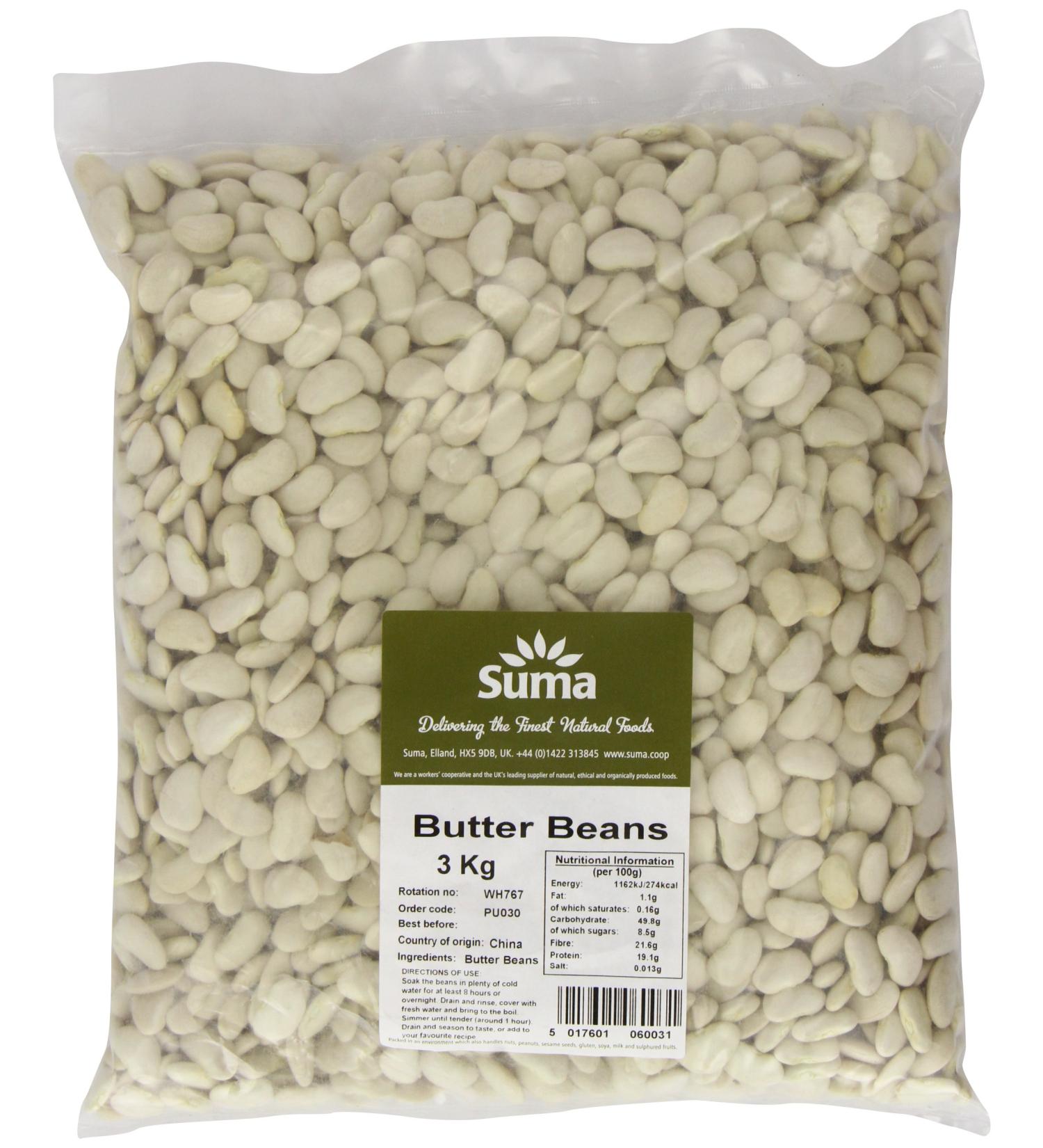 Suma Butter Beans 3 kg - High-Quality Wholesale Beans Online - Buy Online on GoSupps.com