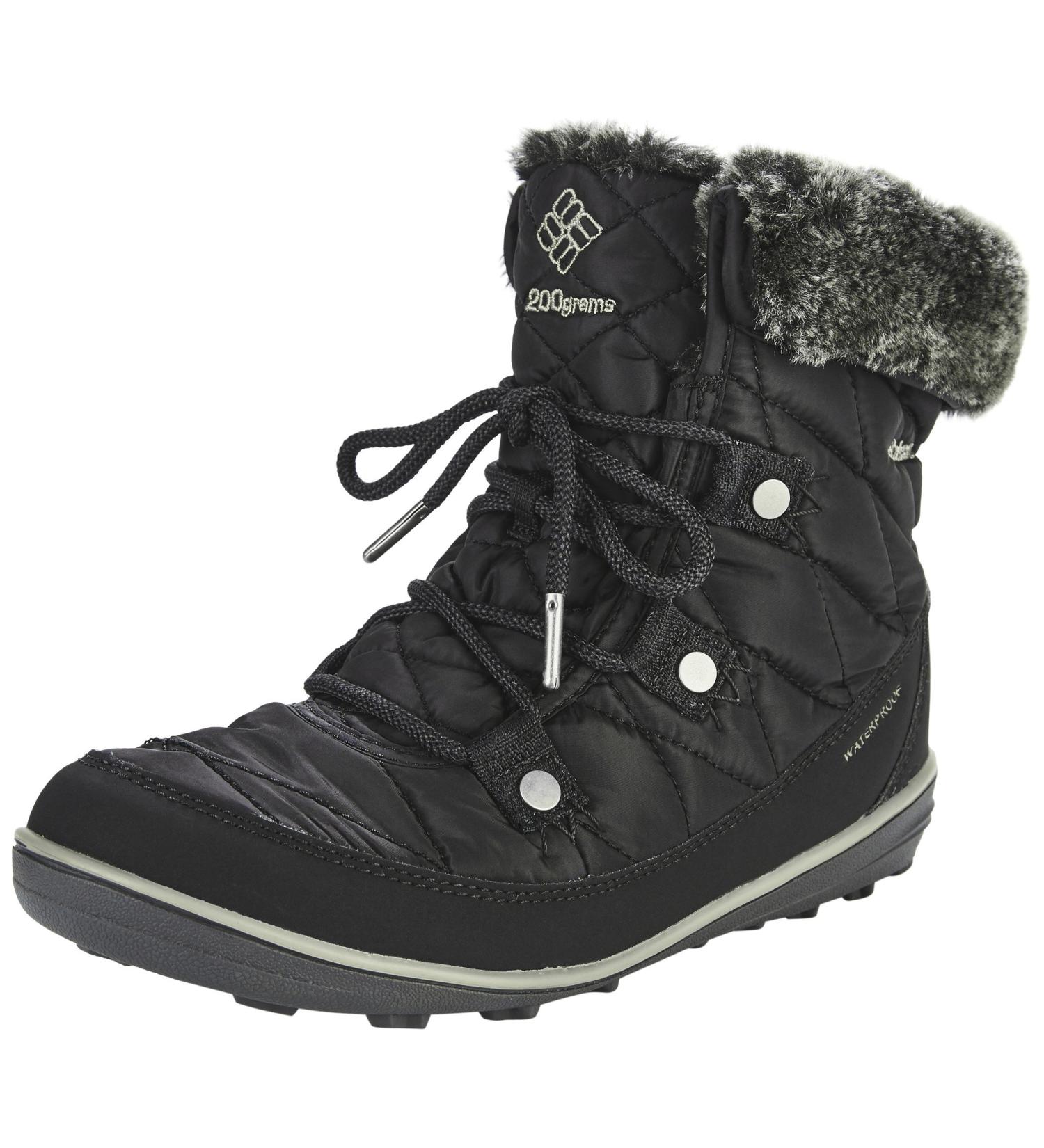 Columbia Women's Heavenly Shorty Omni-Heat Snow Boot 9 - Black/Kettle - Buy Online on GoSupps.com