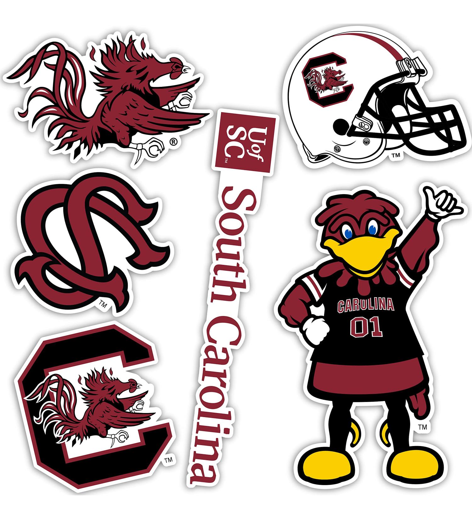 University of South Carolina Sticker Gamecocks USC Cocky Stickers Vinyl Decals Laptop Water Bottle Car Scrapbook T2 (Type 2) - Buy Online on GoSupps.com