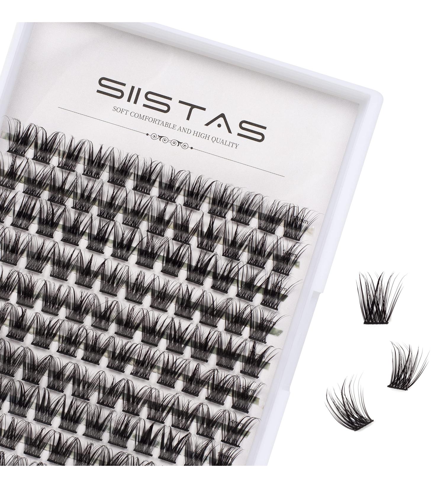 D Curl Individual Cluster Lashes 14mm - 120 Cluster | DIY Eyelash Extensions for Natural & Mega Styles | Soft False Lashes for Personal Makeup at Home - Buy Online on GoSupps.com