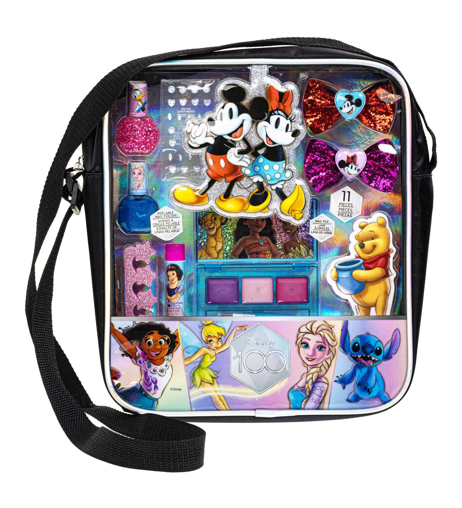 Disney 100 Shoulder Bag Makeup Set for Kids | Complete Makeup Kit with Lip Balm Nail Polish & Hair Bows | Ideal for Ages 3+ by Townley Girl - International Shipping Available - Buy Online on GoSupps.com