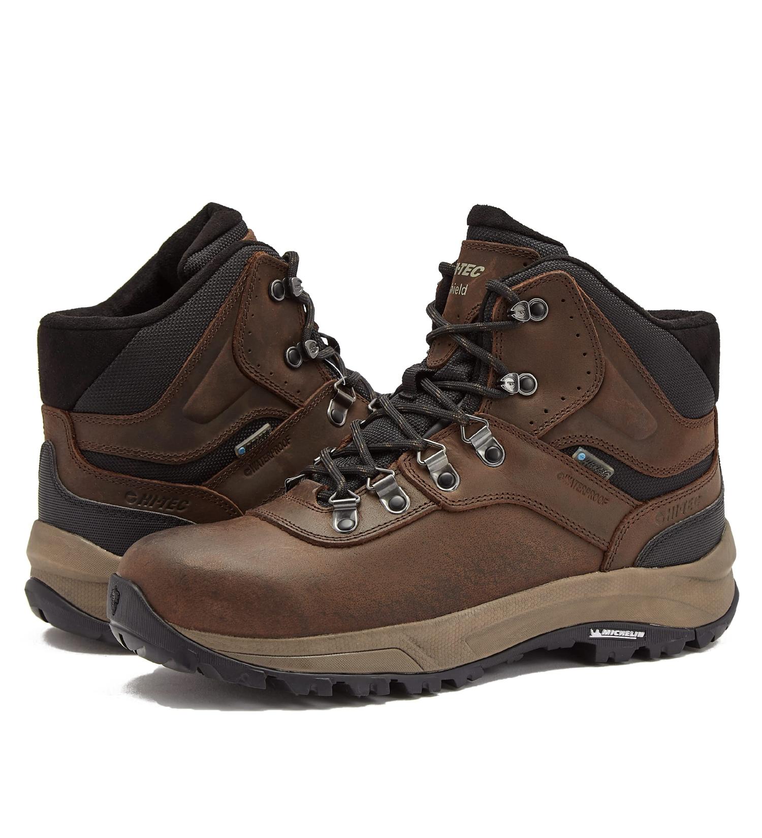 HI-TEC Altitude VI I WP Men's Hiking Boots 2022 Model | Michelin Outsoles | Waterproof | Trail & Backpacking | 10.5 X-Wide Dark Brown Tan - Buy Online on GoSupps.com