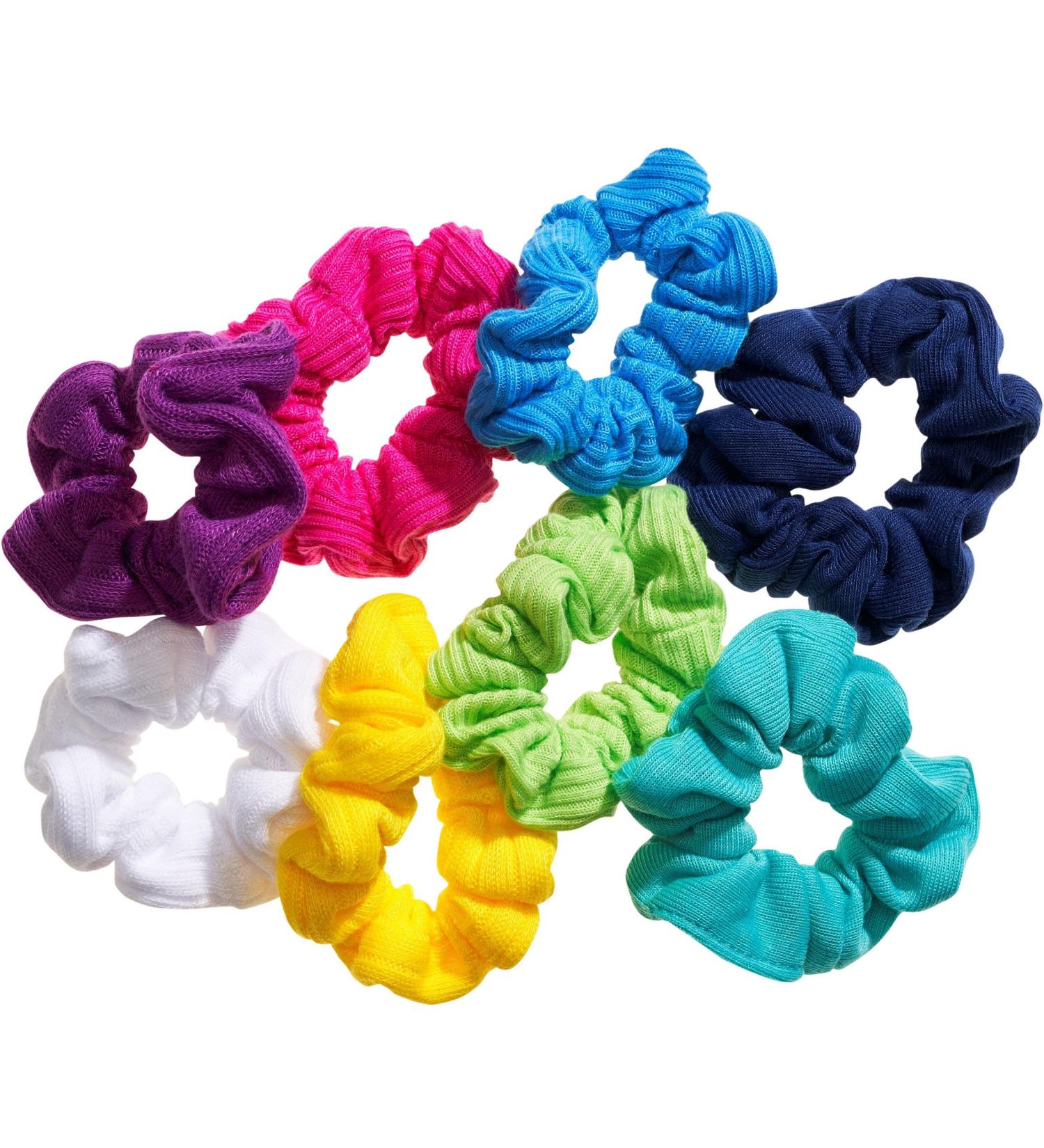 Goody Women's Hair Ouchless Jersey Variety Scrunchies 8 Count 2 Pack