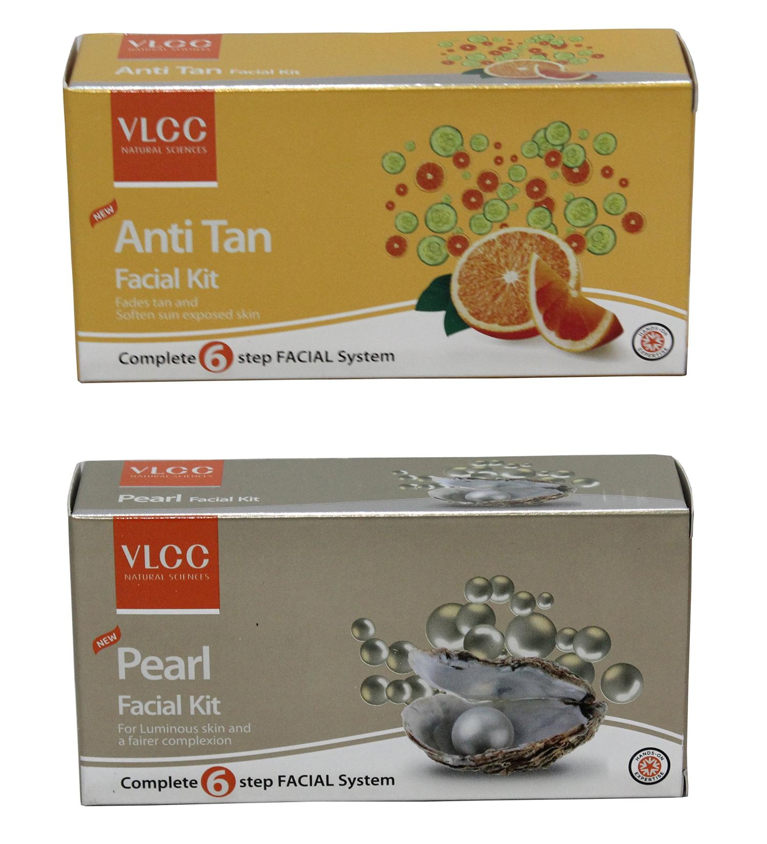 VLCC Anti Tan Facial Kit & VLCC Pearl Facial Kit Combo