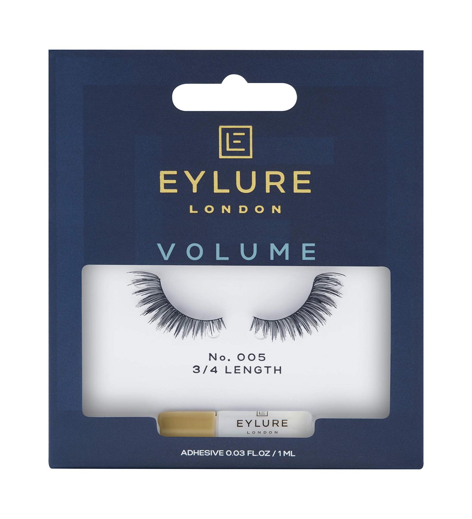 Eylure Volume False Lashes Style No. 005 - Reusable, with Adhesive | 1 Pair - Buy Online on GoSupps.com