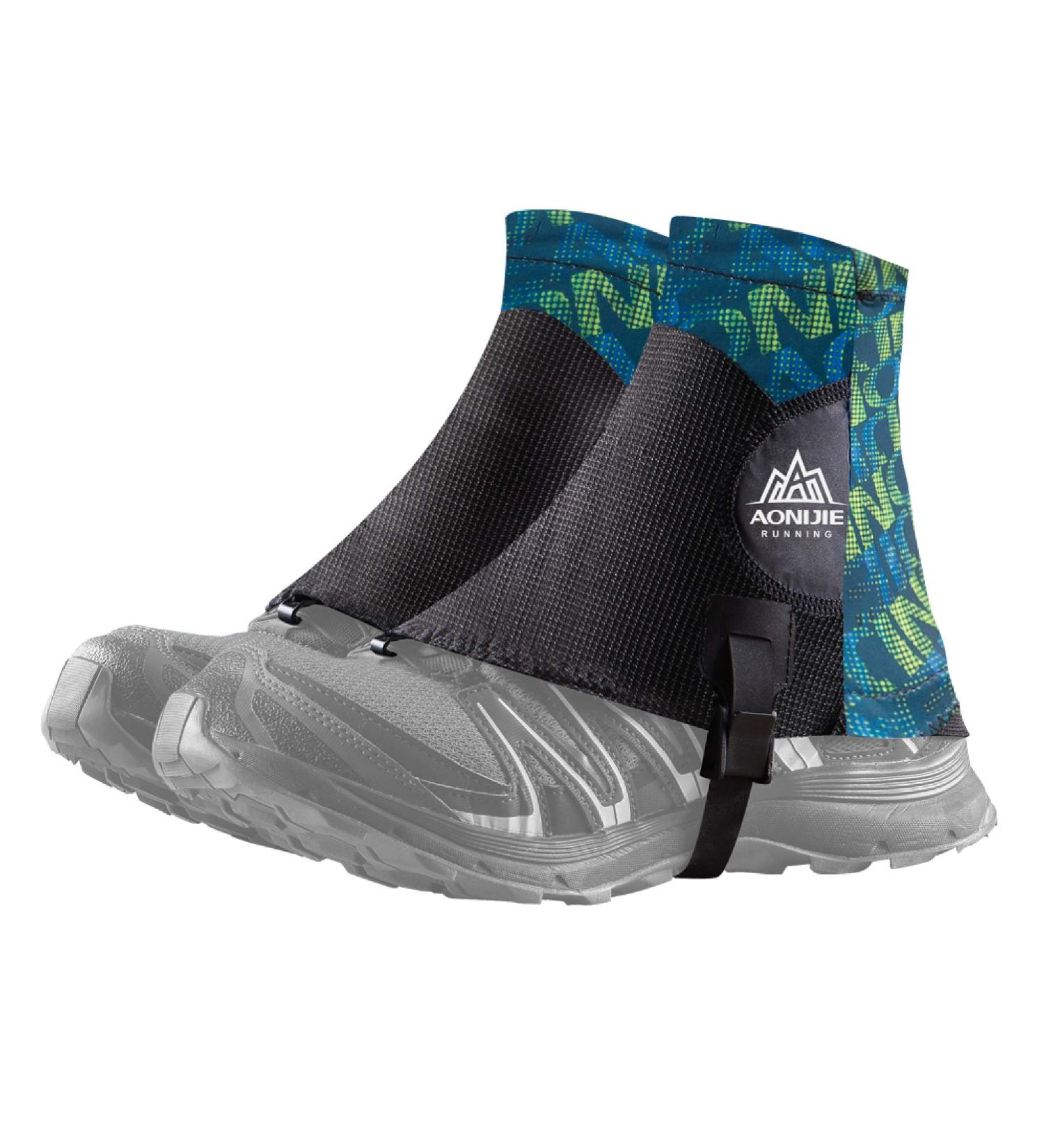 Azarxis Low Trail Gaiters - Reflective Ankle Gators for Hiking & Climbing - UV Protection, Breathable, Sand Prevention - Green - Buy Online on GoSupps.com