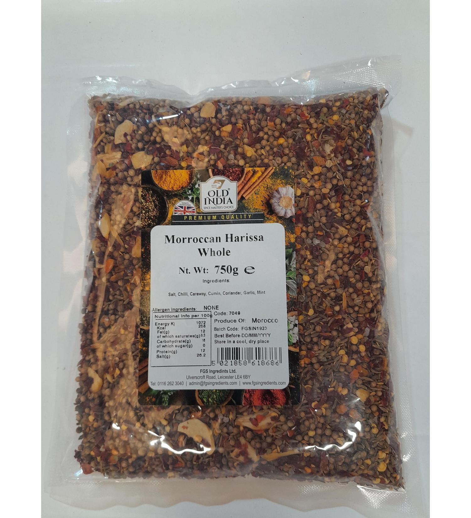 Old India Morroccan Harissa Whole 750g