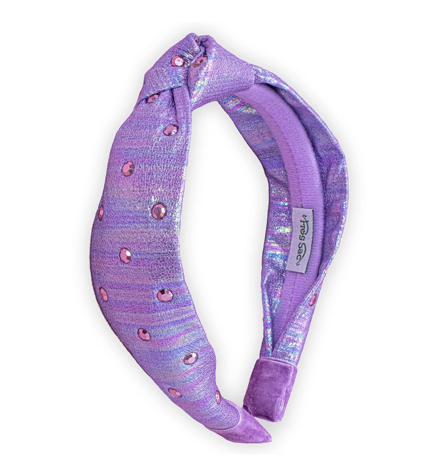 Sparkly Purple Rhinestone Knot Headband for Girls by FROG SAC - Hair Accessories for Kids - Buy Online on GoSupps.com