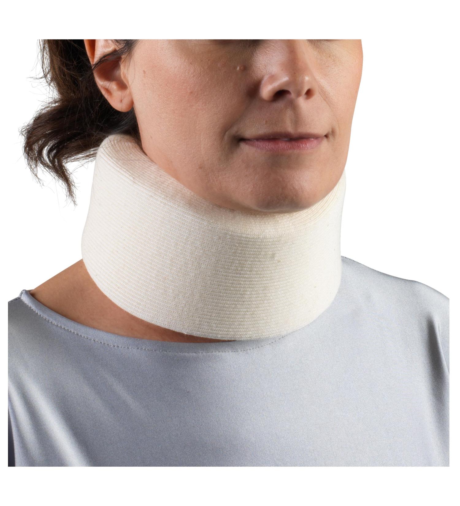 OTC Cervical Collar 4 Inch Extra-Firm Contour Foam Neck Support Brace White Extra-Wide Small - Buy Online on GoSupps.com