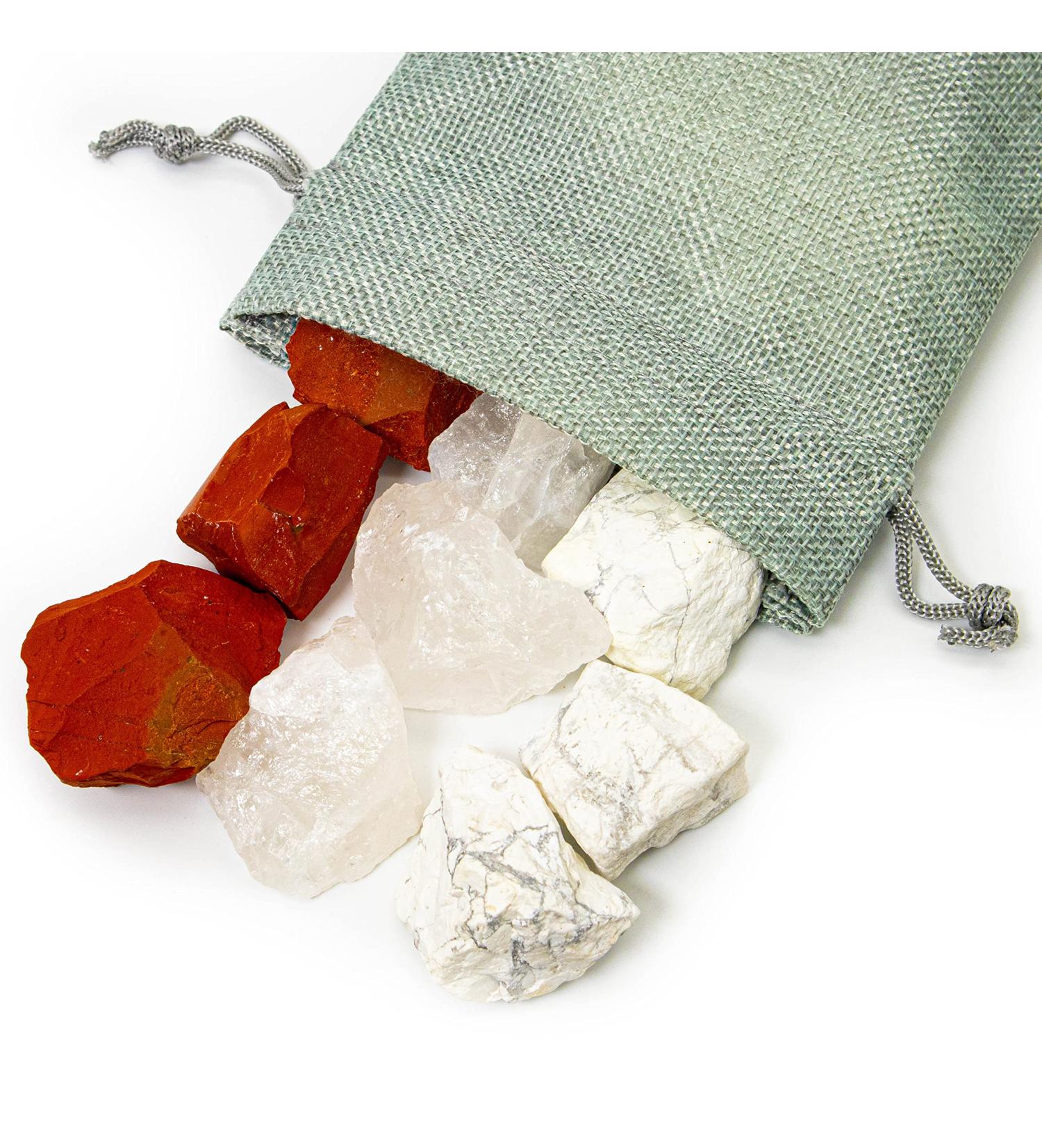 Fit and Slim 250g | 100% Natural Stones & Premium Water Stones | Healing Gem Water Mixture in Jute Bags Boost Wellness & Vitality - Buy Online on GoSupps.com