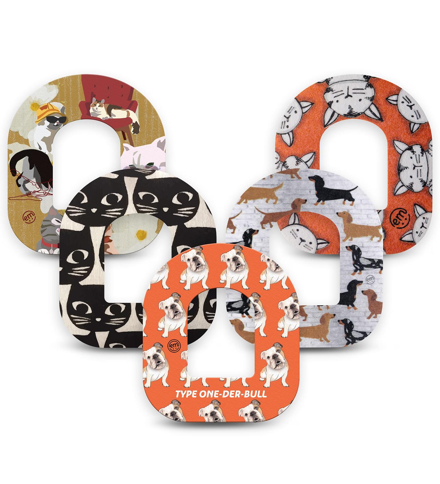 ExpressionMed Omnipod Adhesive Patch 5-Pack - Waterproof CGM Tape - Dogs and Cats Variety - Made in USA - Buy Online on GoSupps.com