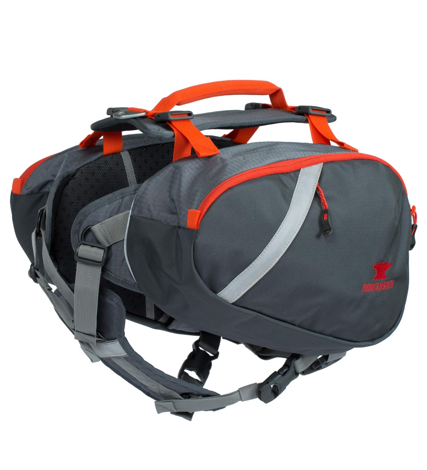 Mountainsmith K9 Dog Backpack | Adjustable Harness & Saddlebags for Hiking Camping & Travel - Medium Lava Red - Buy Online on GoSupps.com