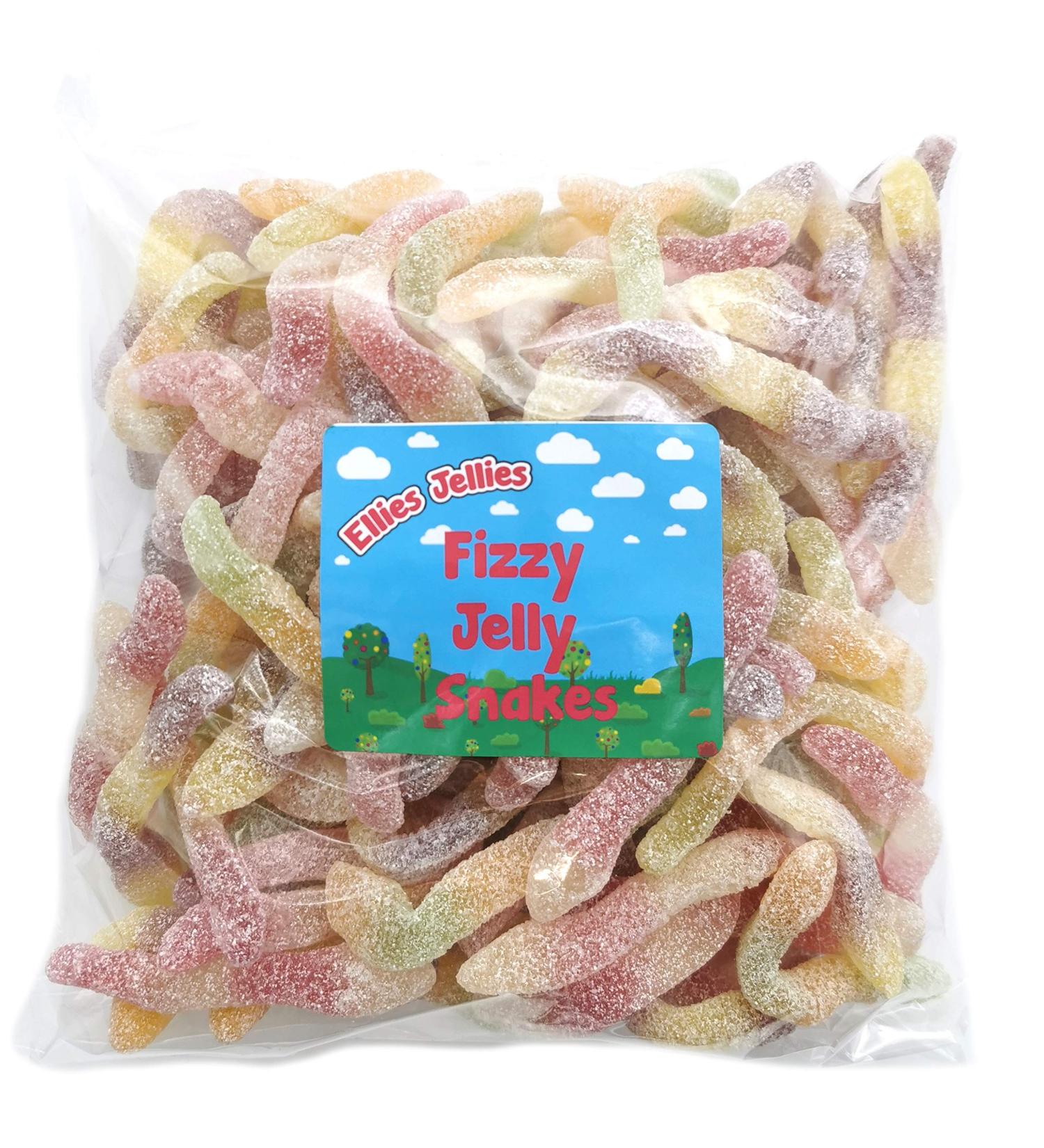 Ellies Jellies Fizzy Jelly Snakes 1kg Bag