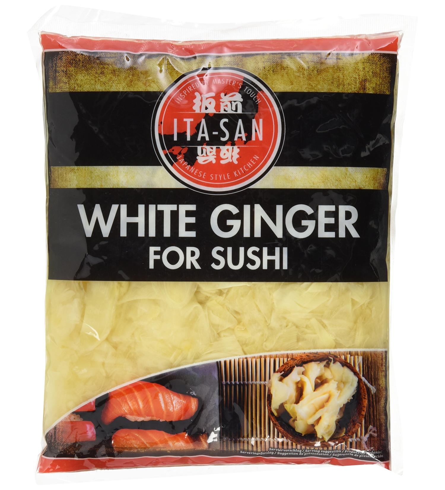 Buy ITA-SAN White Sushi Ginger - 1kg Drained Weight for Authentic Sushi | International Shipping Available - Buy Online on GoSupps.com