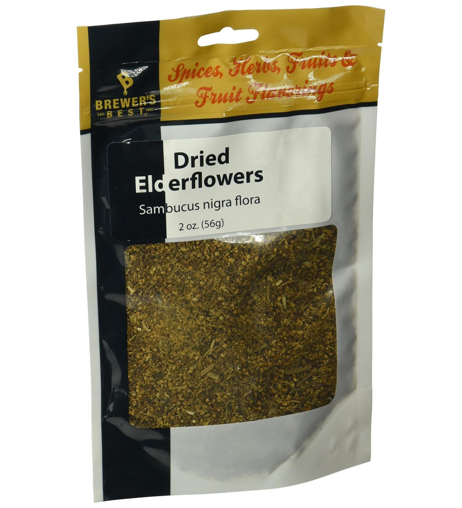 Dried Elderflowers - 2oz | Premium Quality | Natural Herbal Tea Ingredient - Buy Online on GoSupps.com