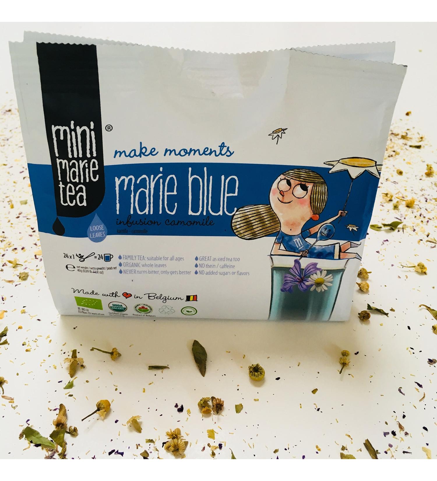 MiniMarieTea BLUE loose leaves 100% organic tea great for families and kids - Buy Online on GoSupps.com