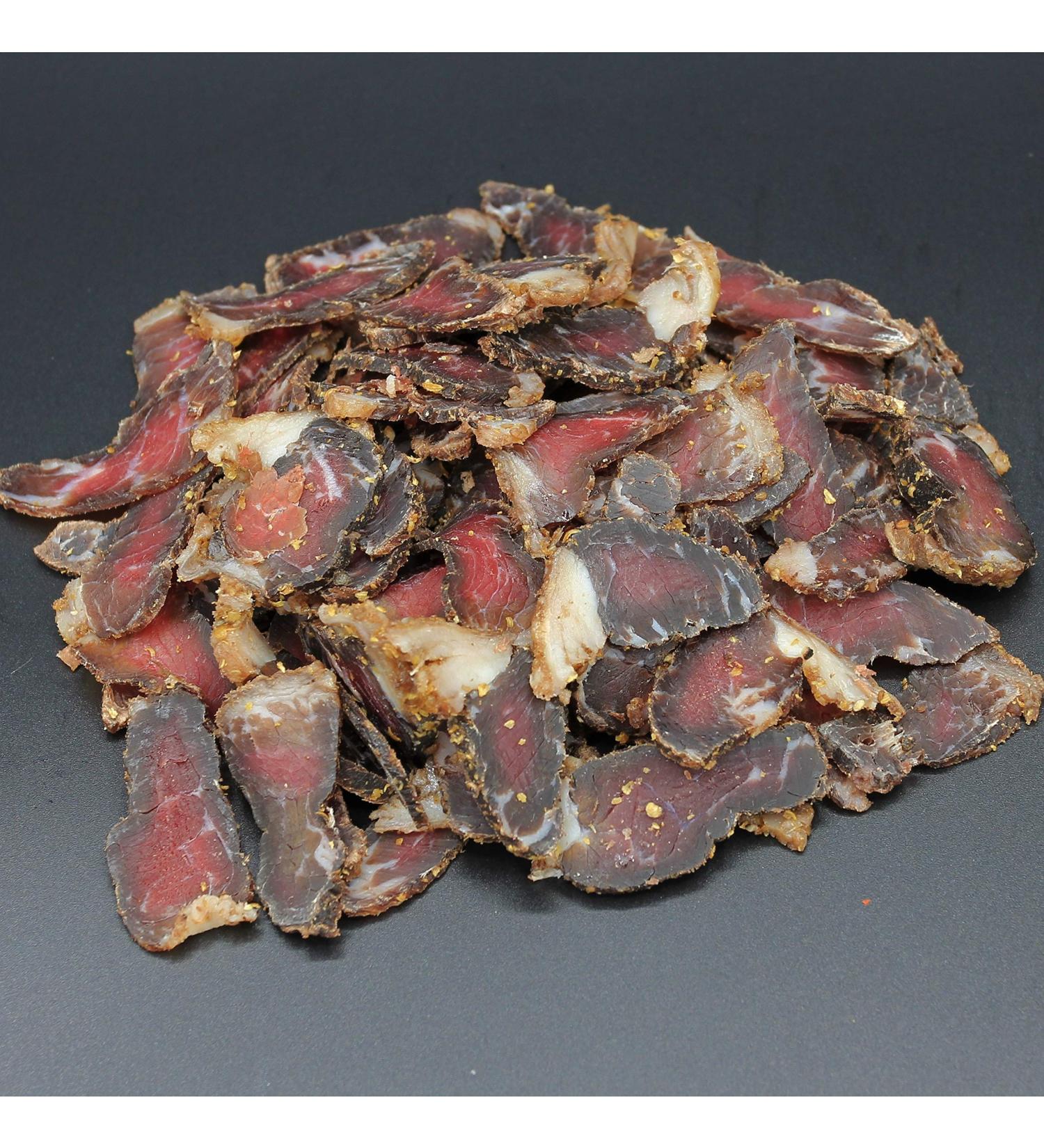 Biltong Depot Traditional Beef Biltong 1lb - Paleo & Keto Friendly, No Preservatives, No MSG, Gluten, or Nitrates - Buy Online on GoSupps.com