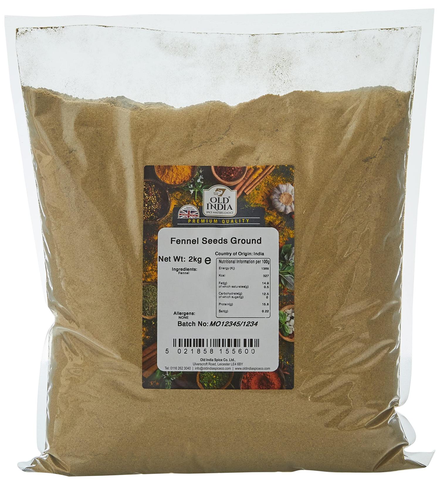 Old India Fennel Seeds Ground 2kg - Authentic Indian Spice (Pack of 1) - Buy Online on GoSupps.com