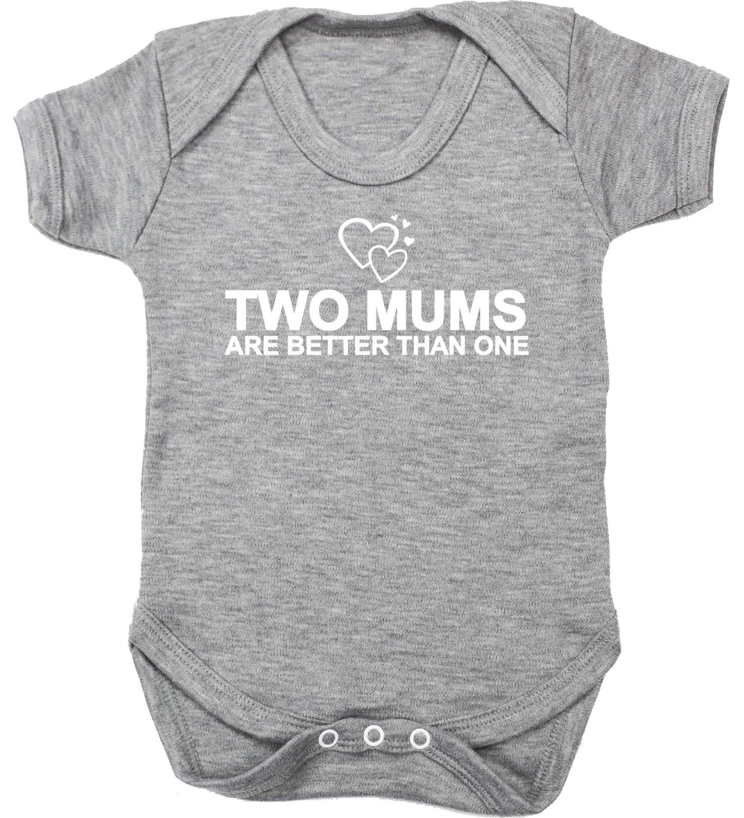Hippowarehouse Two Mums Baby Vest Bodysuit | Short Sleeve for Boys and Girls - Buy Online on GoSupps.com