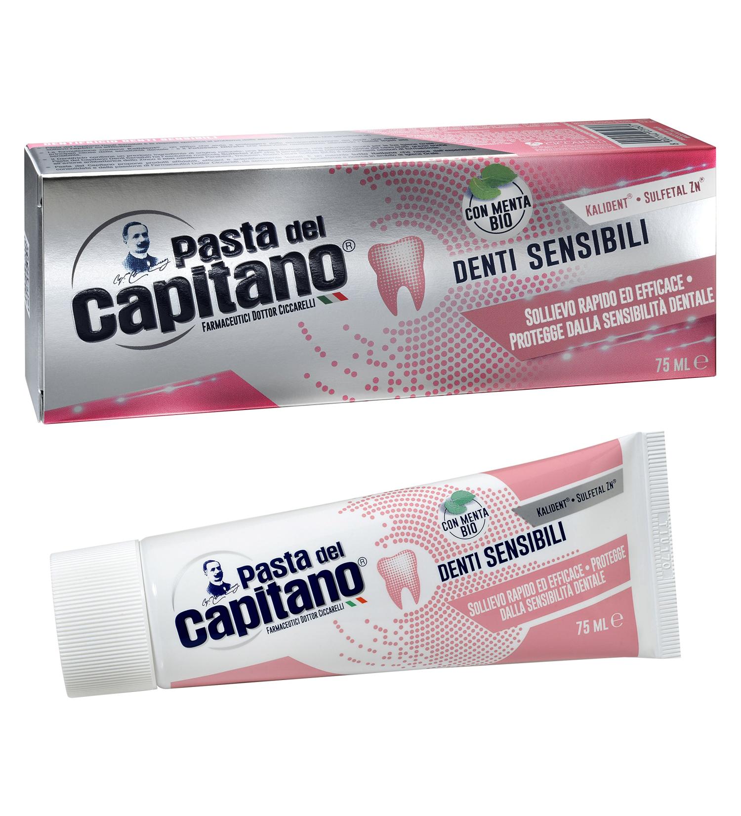 PASTA DEL CAPITANO 1905 Pasta del Capitano Sensitive Teeth Toothpaste 75 ml - Pack of 4