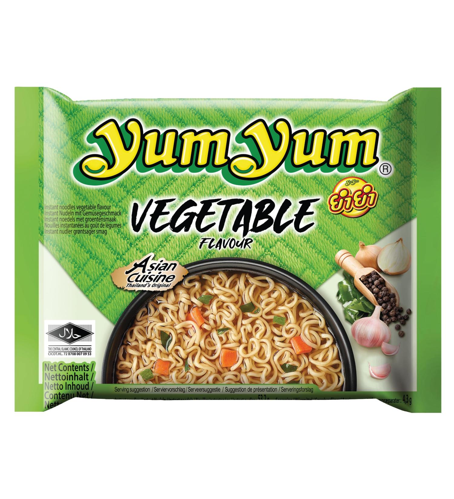  Yum Yum Yum Yum 45 x Instant Vegetable Noodles 60g 45 x 60g - Buy Online on GoSupps.com