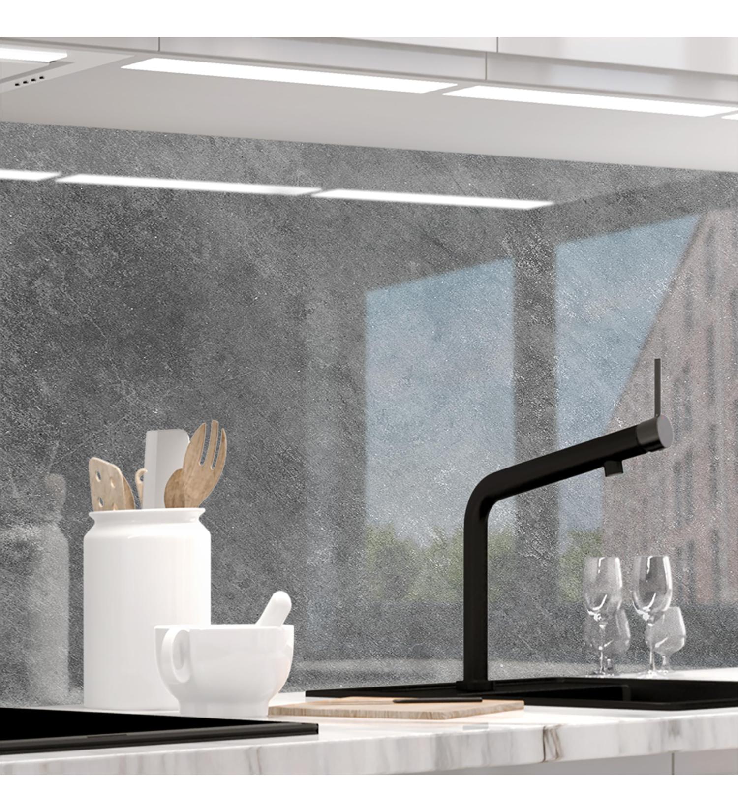 Buy Premium Self-Adhesive Glass Optics Kitchen Wall Stickers - 60x400cm 20 Grey Durable PET Material - Buy Online on GoSupps.com
