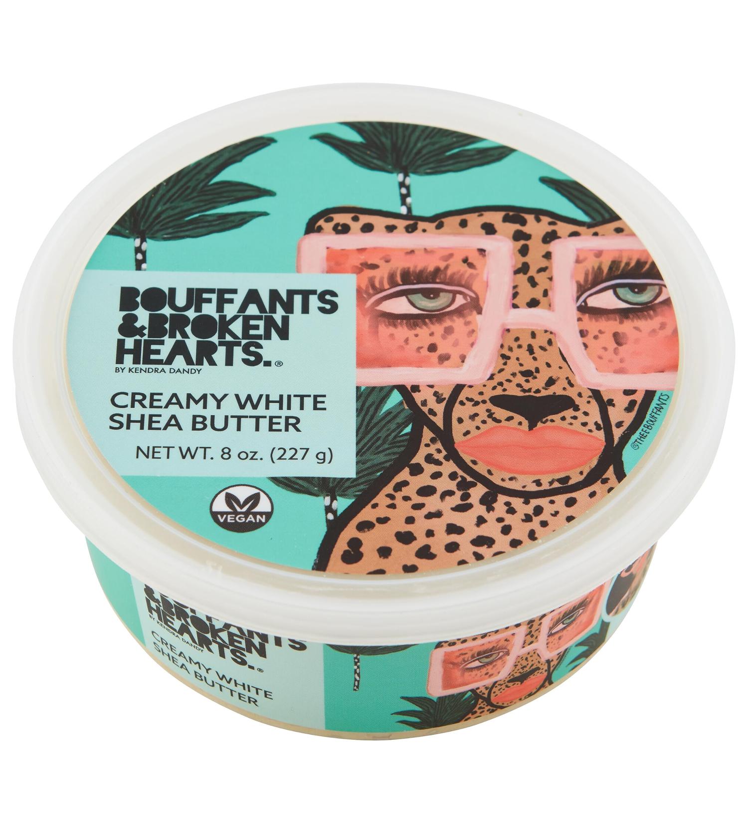 Ashanti Naturals Creamy Shea Butter Body Butter | Grade A 100% Natural Raw Shea Butter for Dry Skin Face and Hair (White 8oz)