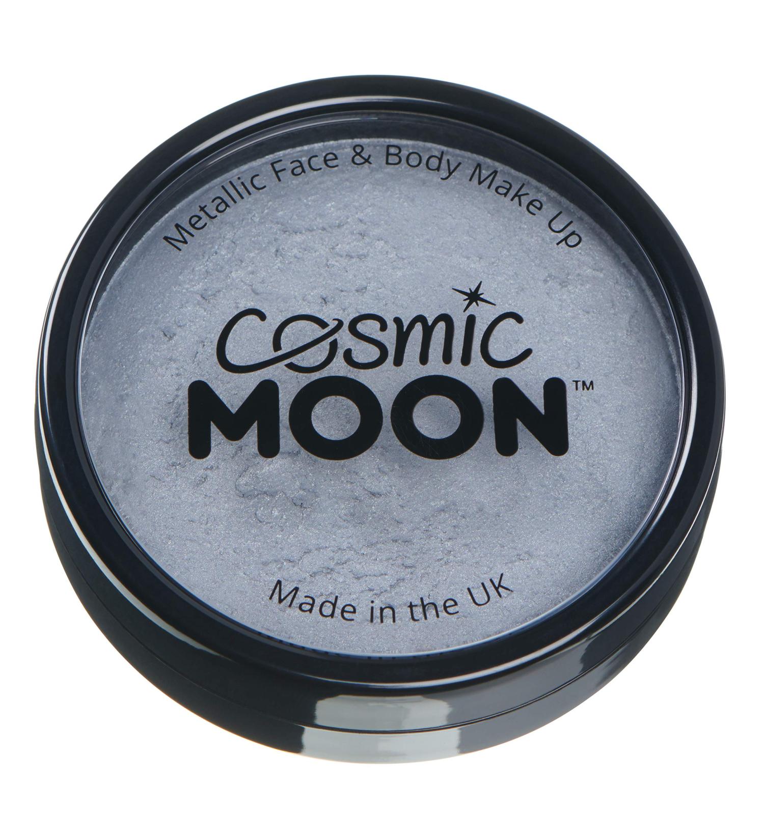 Cosmic Moon Silver - Premium Water Activated Metallic Face Paint for Professional Use | International Shipping Available - Buy Online on GoSupps.com