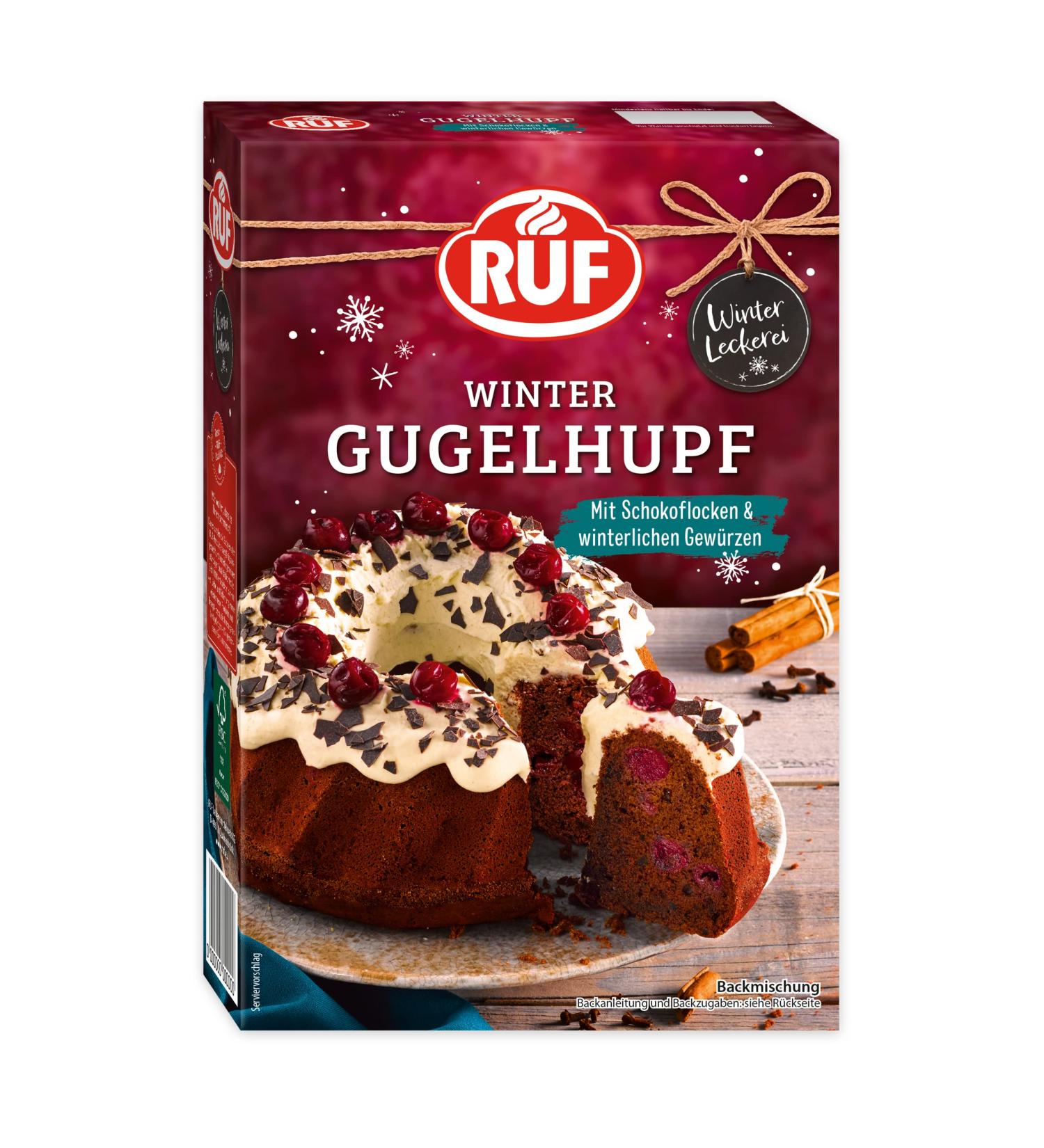 Winter Gugelhupf Baking Mix - Festive Chocolate Cake with Cherries & Spices - 452g - Buy Online on GoSupps.com